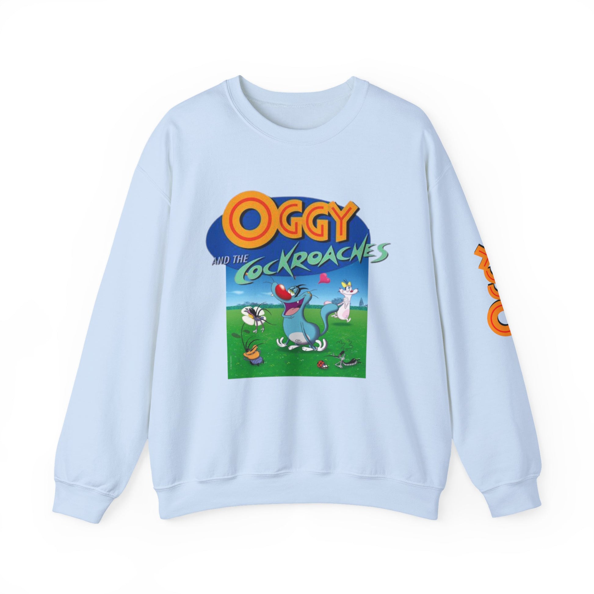 Oggy and the Cockroaches Crewneck Sweatshirt | Fun Gift for Fans, Cozy Apparel, Cartoon Sweatshirt, Casual Wear, Gift for Kids