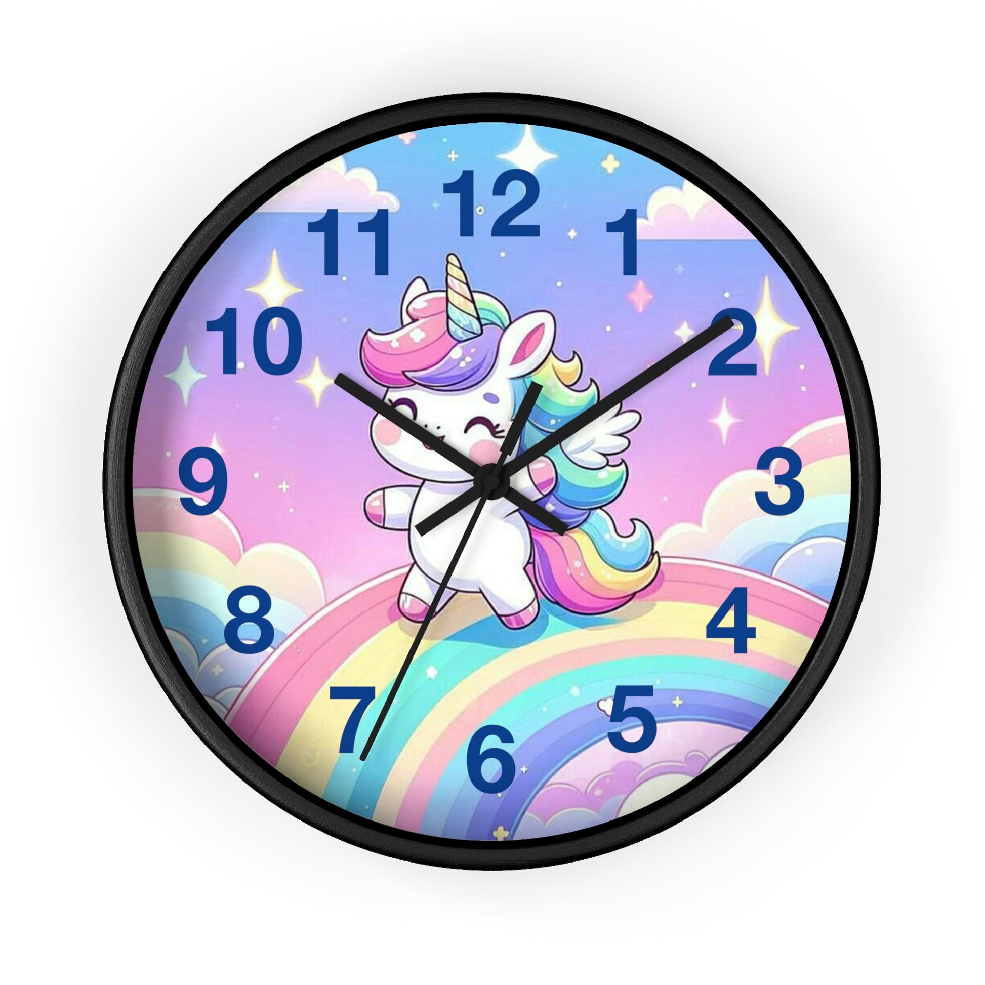 Whimsical Unicorn Wall Clock, Cute Home Decor, Gift for Kids, Fantasy Room Accent, Unicorn Lovers' Decor