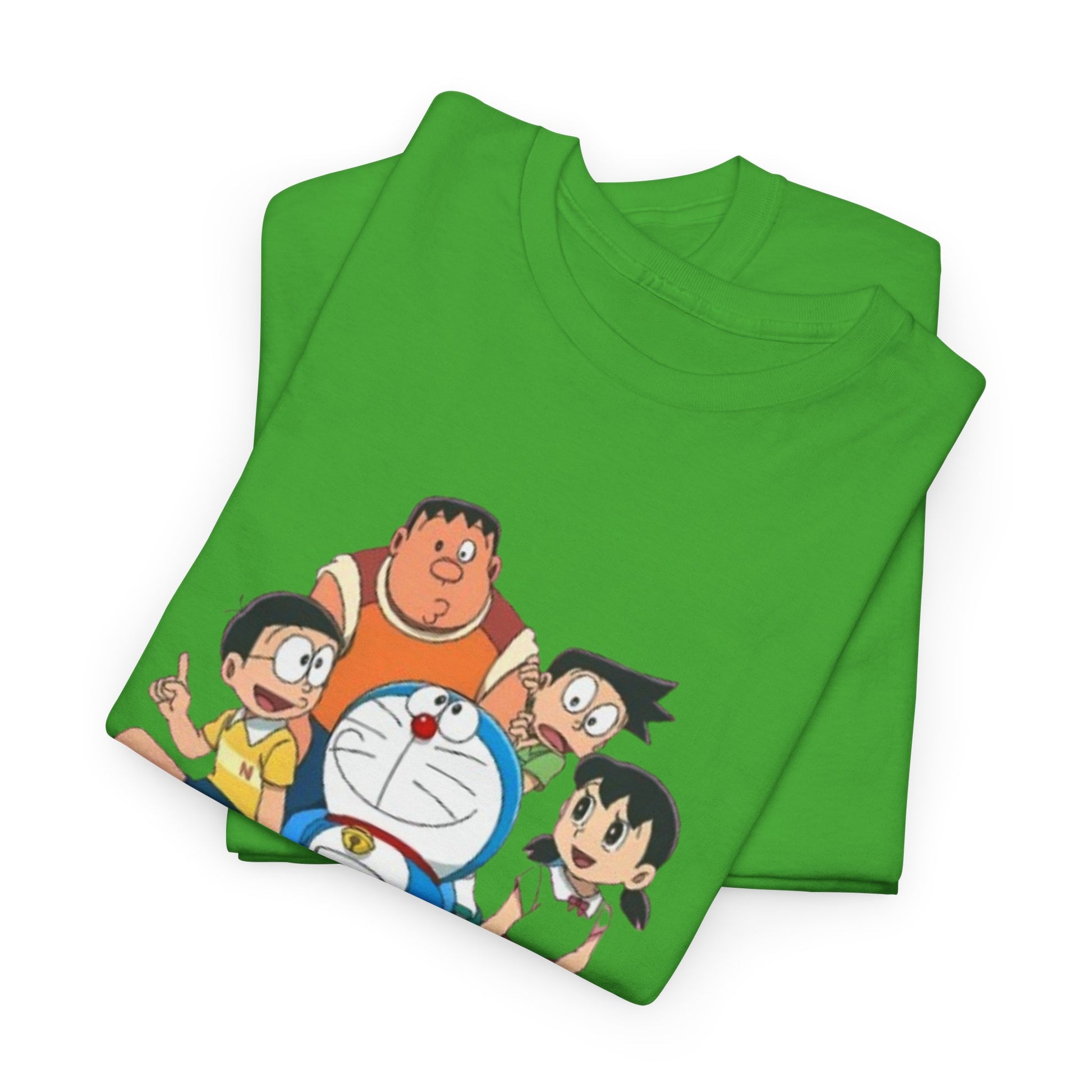 Doraemon Vintage Cartoon Unisex Tee - Nostalgic Gift for Fans, Oversized Cotton Shirt, Anime Merchandise, Casual Wear, Everyday Comfort