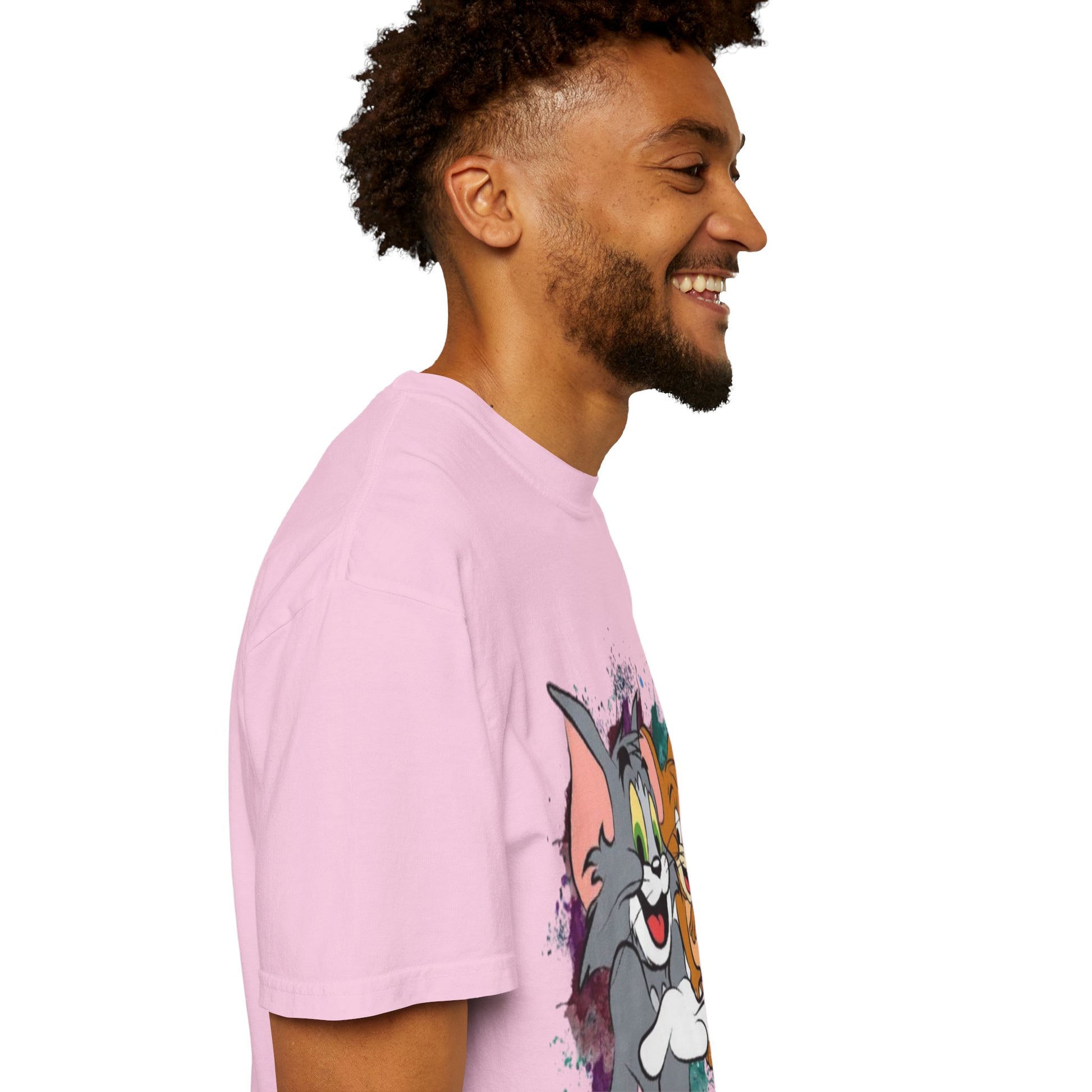 Tom and Jerry Garment-Dyed T-shirt, Cartoon T-shirt, Unisex T-shirt, Funny Shirt, Vintage Cartoon Tee, Gift for Him/Her