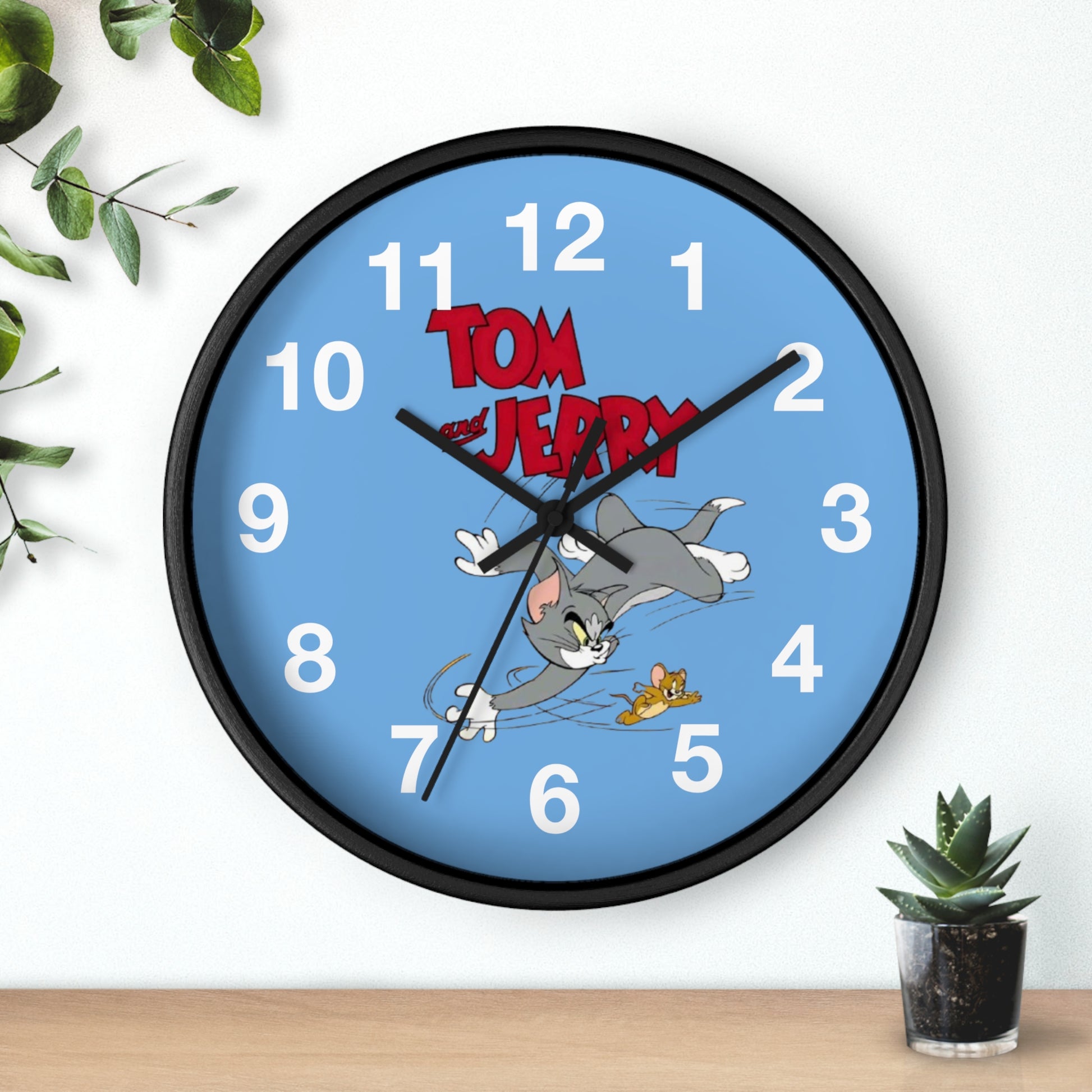 Tom and Jerry Wall Clock, Cartoon Clock, Retro Decor, Kids Room Accessories, Unique Gift, Home Office Wall Art