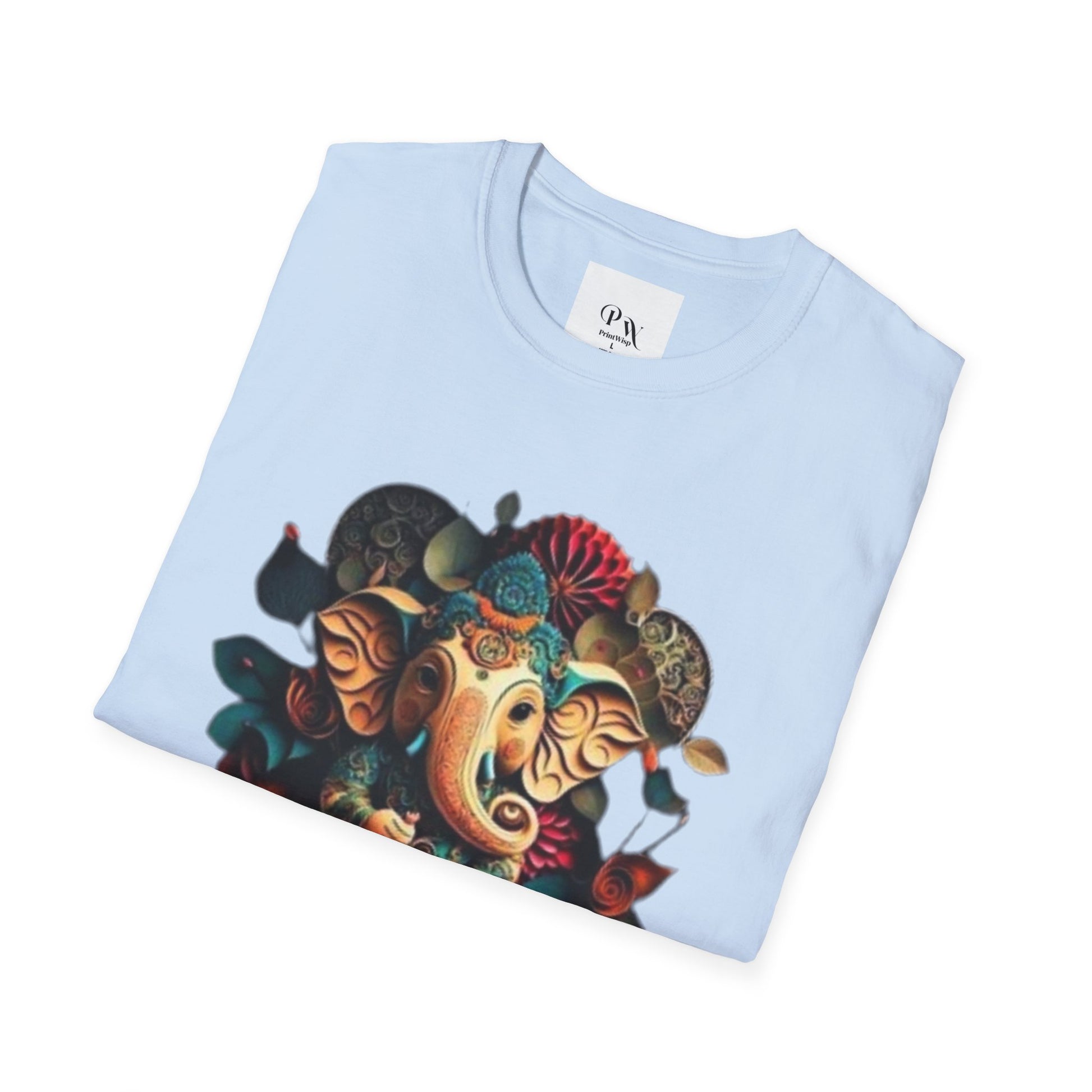 Ganesh T-Shirt, Spiritual Wear, Unisex Festival Apparel, Gifts for Ganesha Chaturthi, Eco-Friendly Fashion