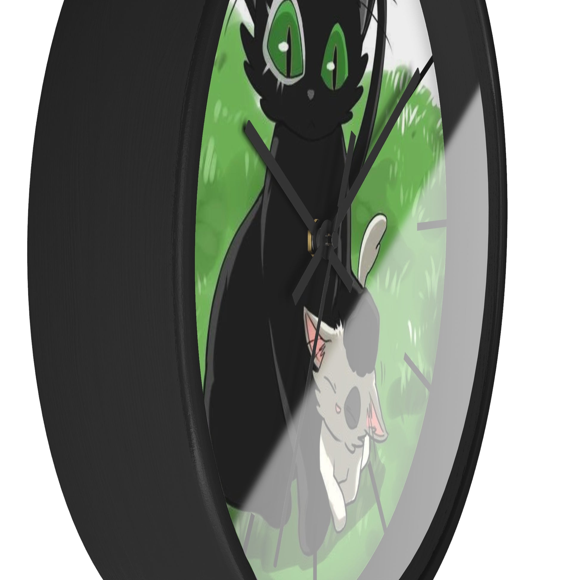 SUZUME Wall Clock, Anime Lover Home Decor, Kids Room Clock, Whimsical Clock Design, Pet Lover Gift