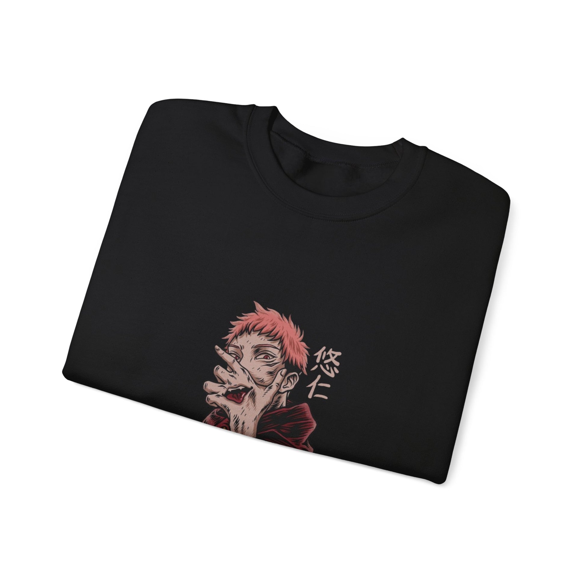 JUJUTSU KAISEN Artistic Unisex Crewneck Sweatshirt, Cozy Streetwear, Graphic Apparel, Gift for Anime Fans, Casual Style, Unique Fashion