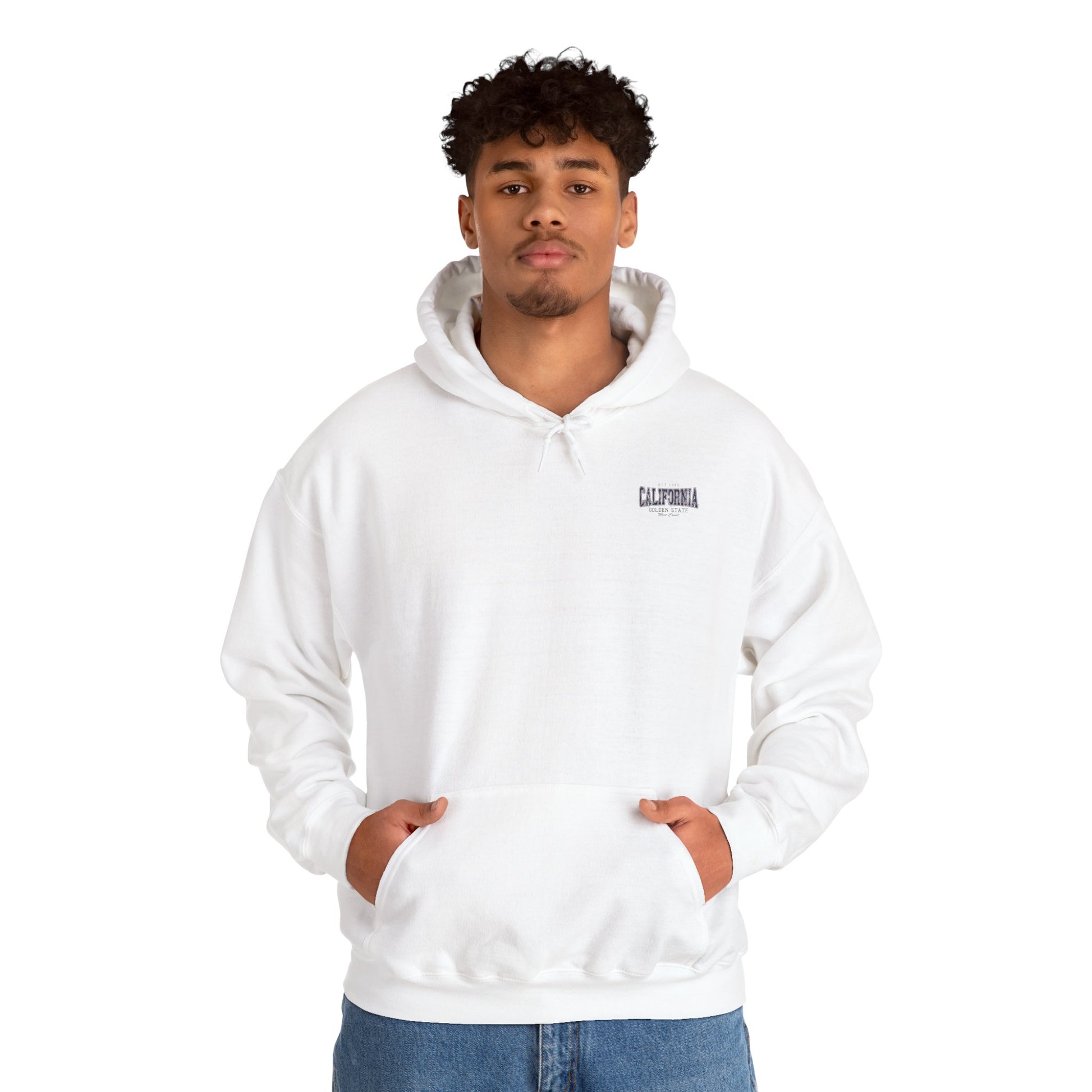 cool print California Unisex Heavy Blend™ Hoodie - Cozy Graphic Pullover for Casual Days, Gift for Friends & Family, Perfect for Holidays