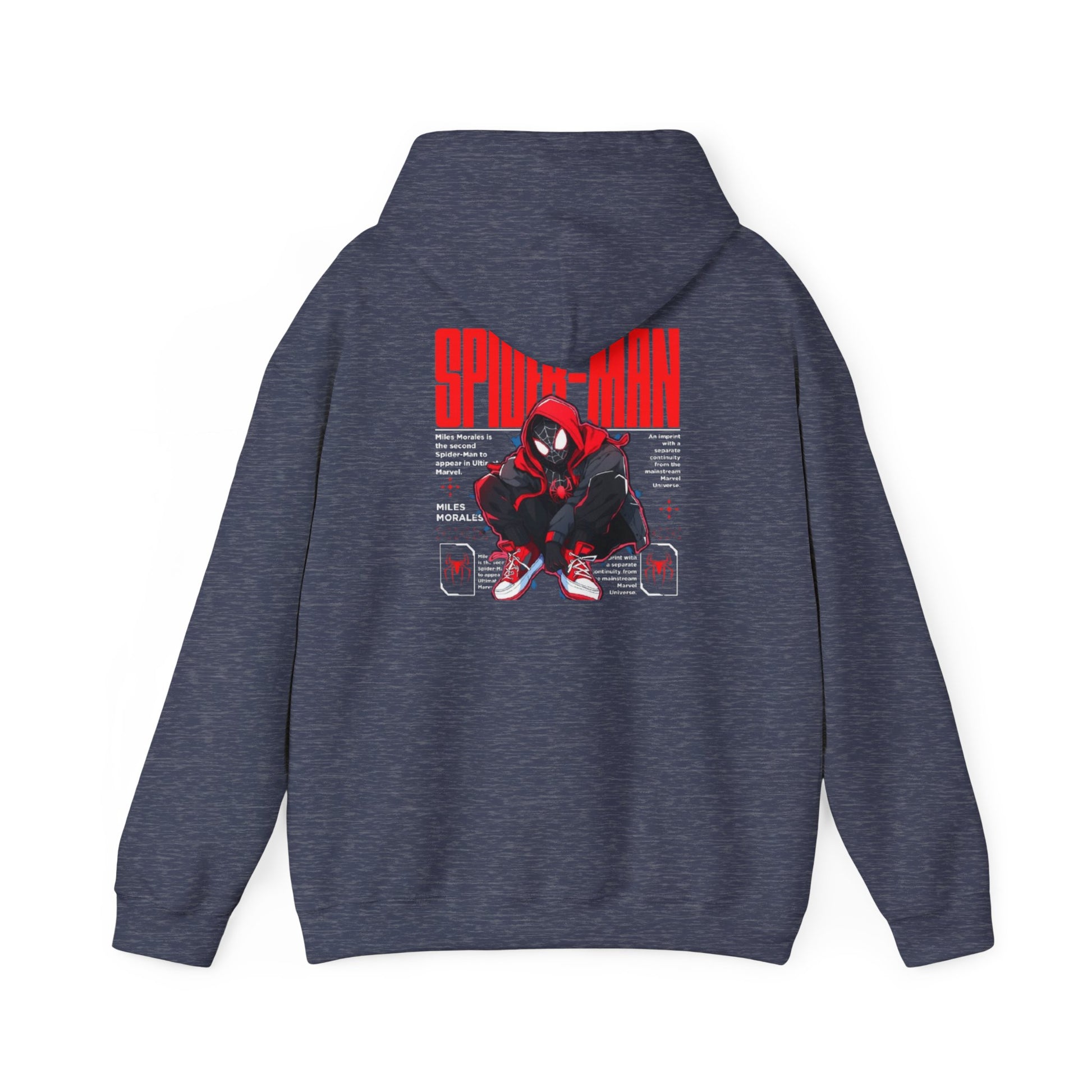 Spider-Man Inspired Heavy Blend Hoodie for Fans, Graphic Sweatshirt for Comic Lovers, Unisex Movie Apparel, Gift Idea for Birthdays, Cosplay