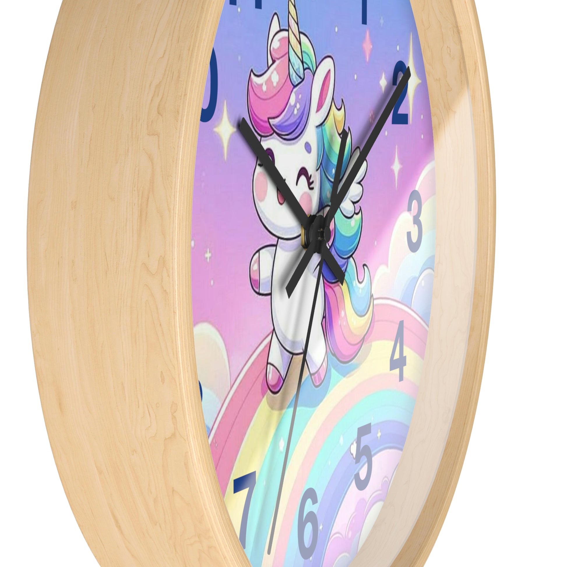 Whimsical Unicorn Wall Clock, Cute Home Decor, Gift for Kids, Fantasy Room Accent, Unicorn Lovers' Decor