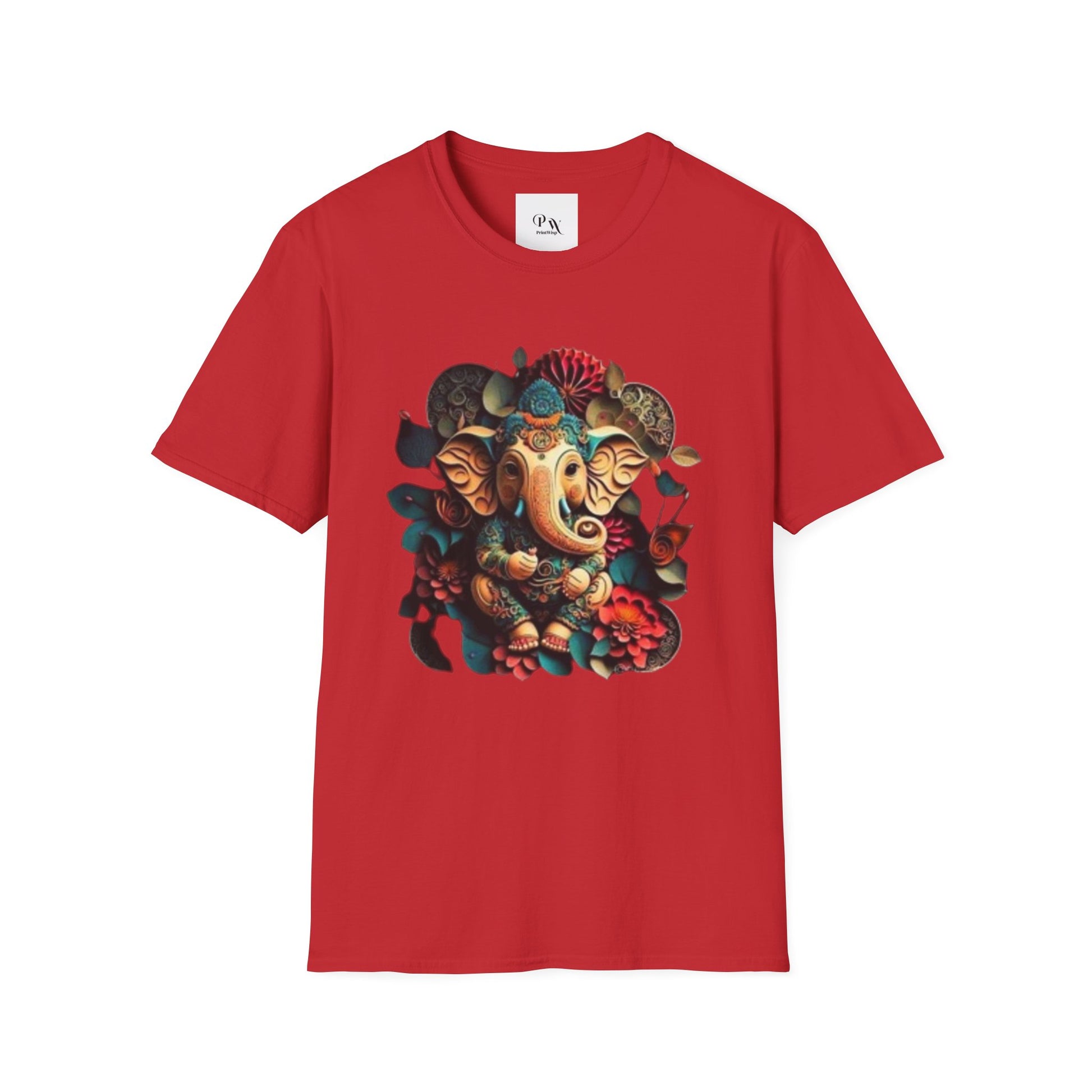 Ganesh T-Shirt, Spiritual Wear, Unisex Festival Apparel, Gifts for Ganesha Chaturthi, Eco-Friendly Fashion