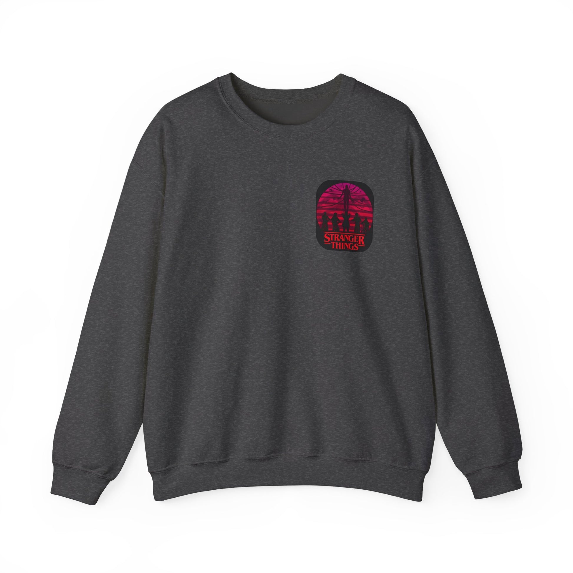 Stranger things Artistic Crewneck Sweatshirt, Cozy Sweatshirt, Unique Gift, Gender Neutral Apparel, Creative Fashion, Everyday Wear, Casual Style