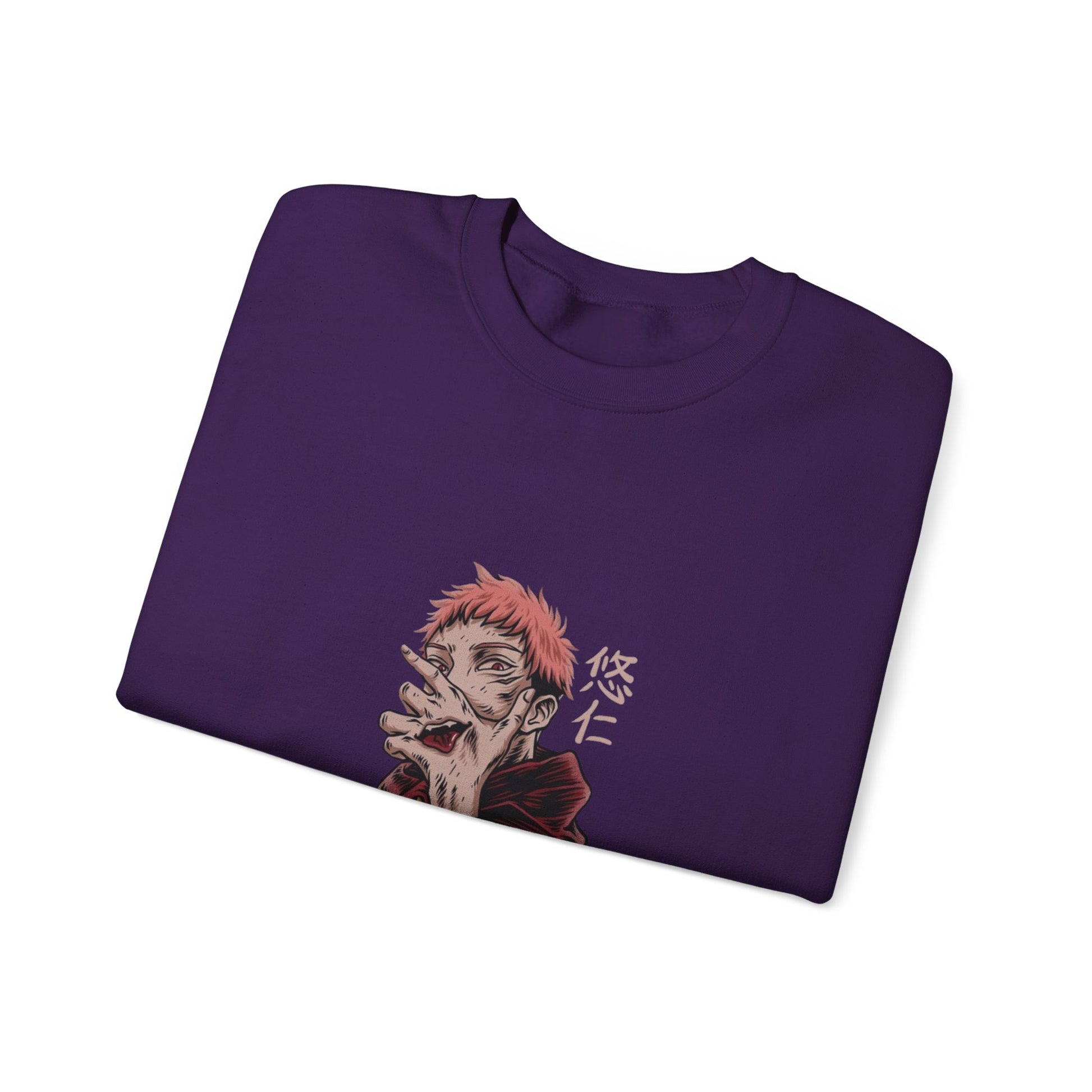 JUJUTSU KAISEN Artistic Unisex Crewneck Sweatshirt, Cozy Streetwear, Graphic Apparel, Gift for Anime Fans, Casual Style, Unique Fashion