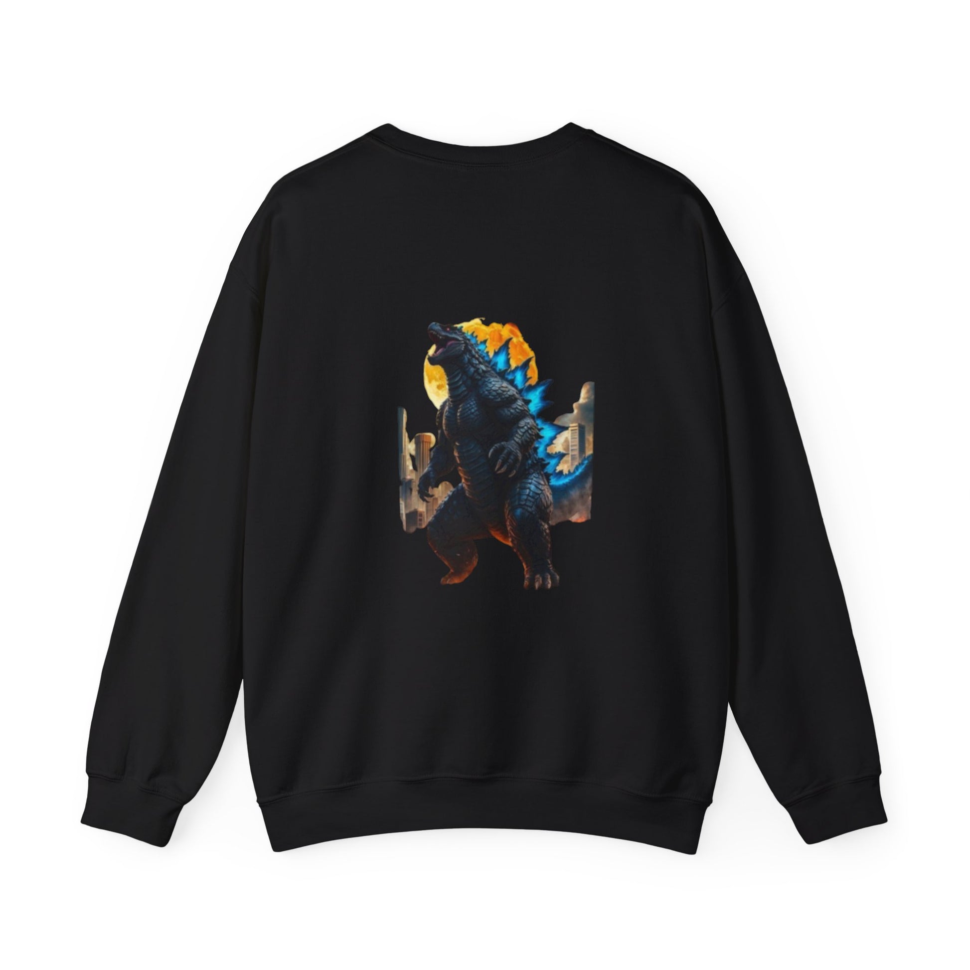 Godzilla Unisex Heavy Blend Crewneck Sweatshirt, Casual Wear, Movie Merch, Gift for Fans, Cozy Layering for All Seasons, Unique Streetwear