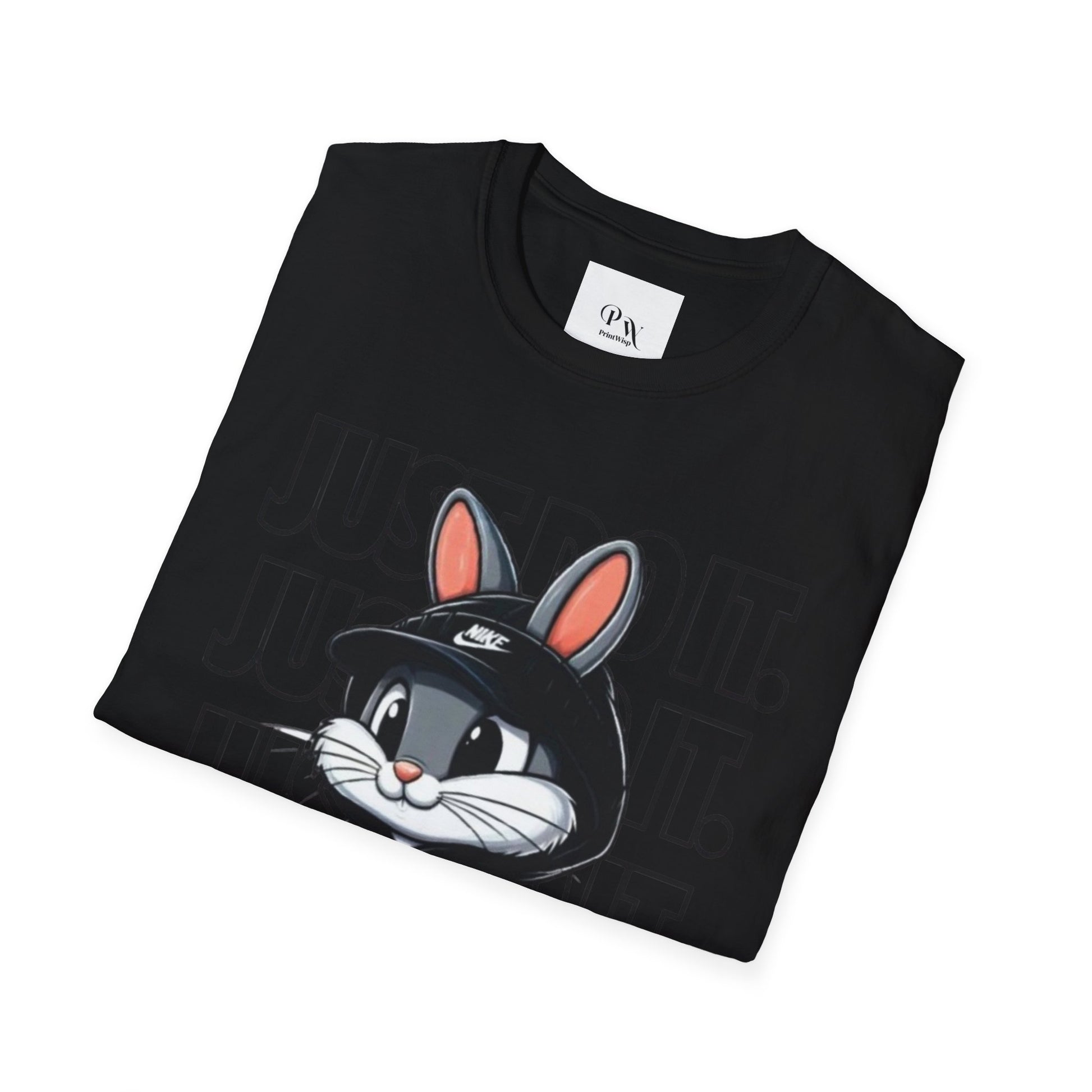 Cool Cartoon Bunny T-Shirt, Streetwear Tee, Casual Unisex Shirt, Gift for Kids & Teens, Perfect for Everyday Wear, Fun Graphic Top