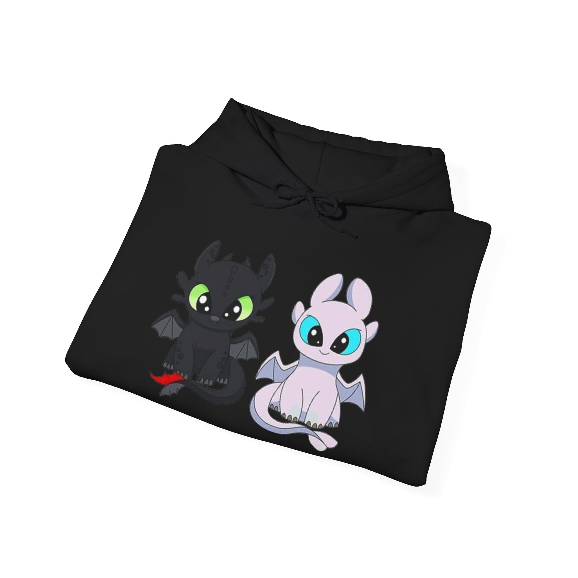 Cute Dragon & Monster Unisex Hoodie, Cozy Sweatshirt for Kids and Adults, Funny Gift for Halloween, Anime Lovers, Stylish Casual Wear