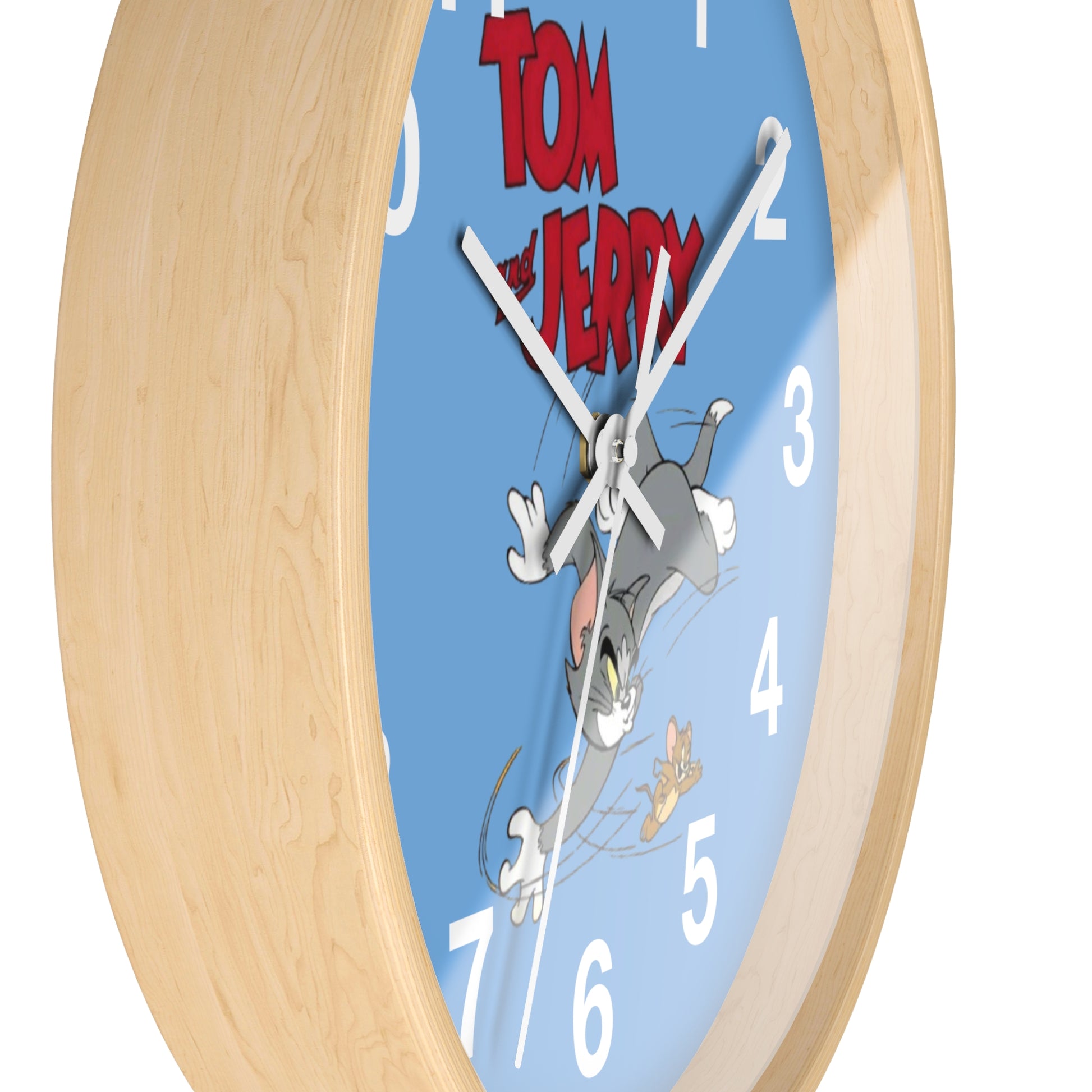 Tom and Jerry Wall Clock, Cartoon Clock, Retro Decor, Kids Room Accessories, Unique Gift, Home Office Wall Art