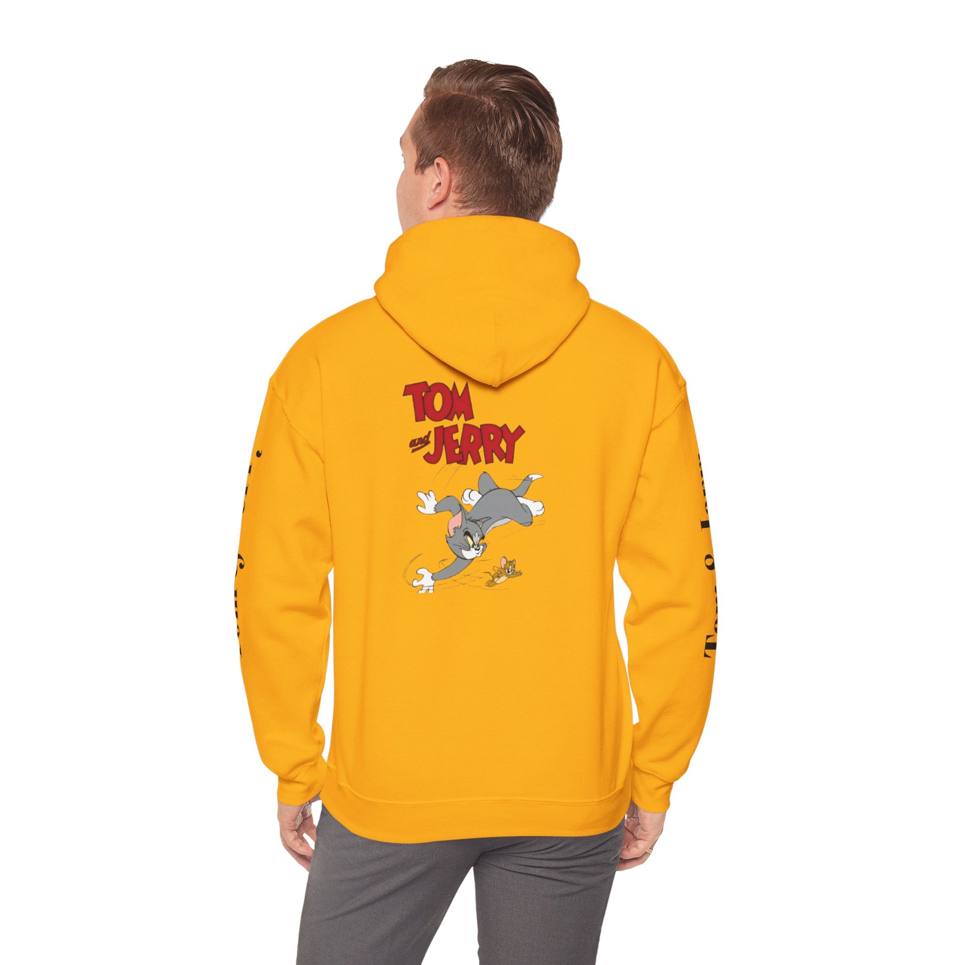 Tom and Jerry Unisex Hoodie - Vintage Cartoon Sweatshirt for Fans, Cozy Gift for Birthdays, Perfect for All Seasons, Casual Wear