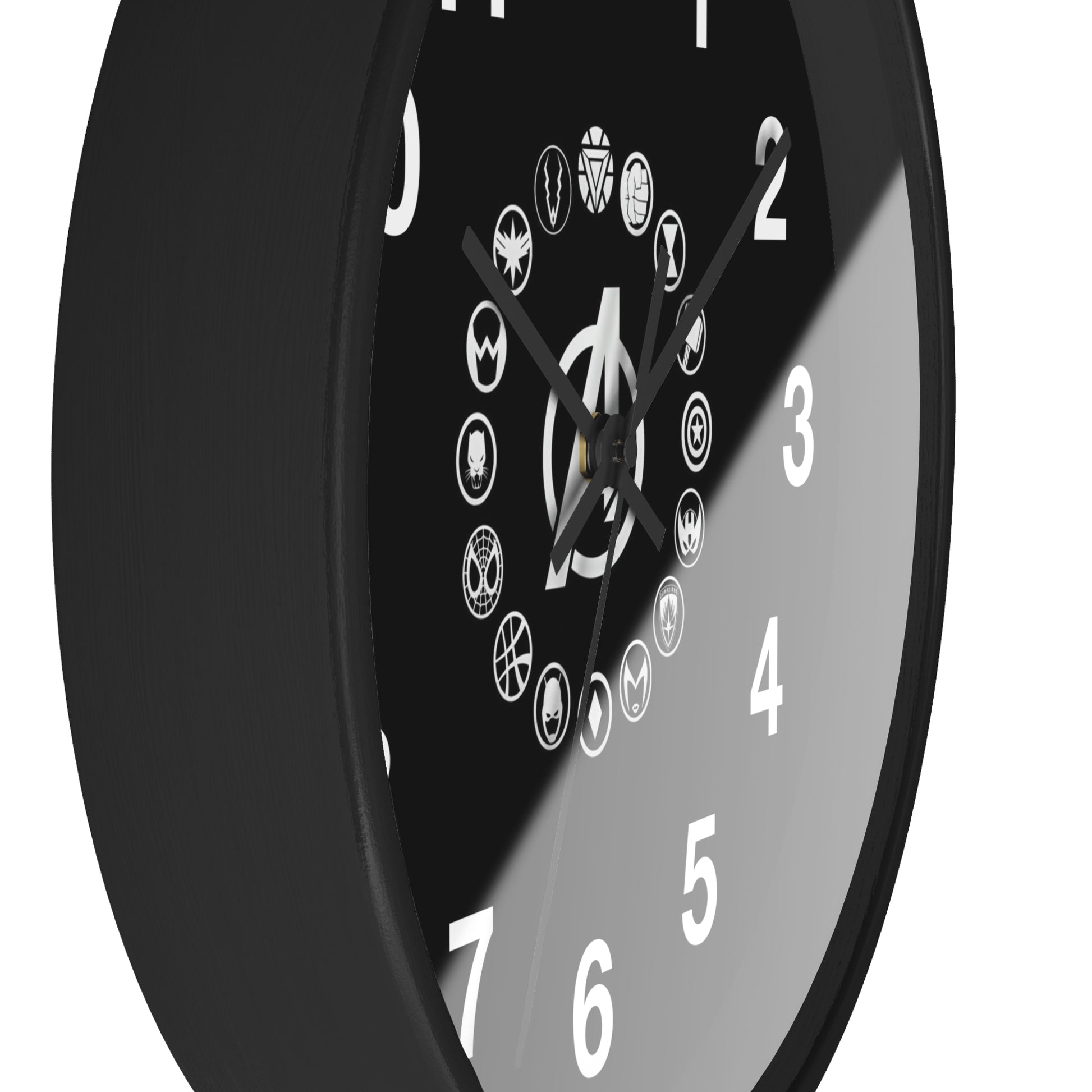 Superhero Wall Clock, Marvel Inspired Timepiece, Unique Gift for Comic Fans, Home Decor, Geeky Wall Art, Kids' Room Accessories