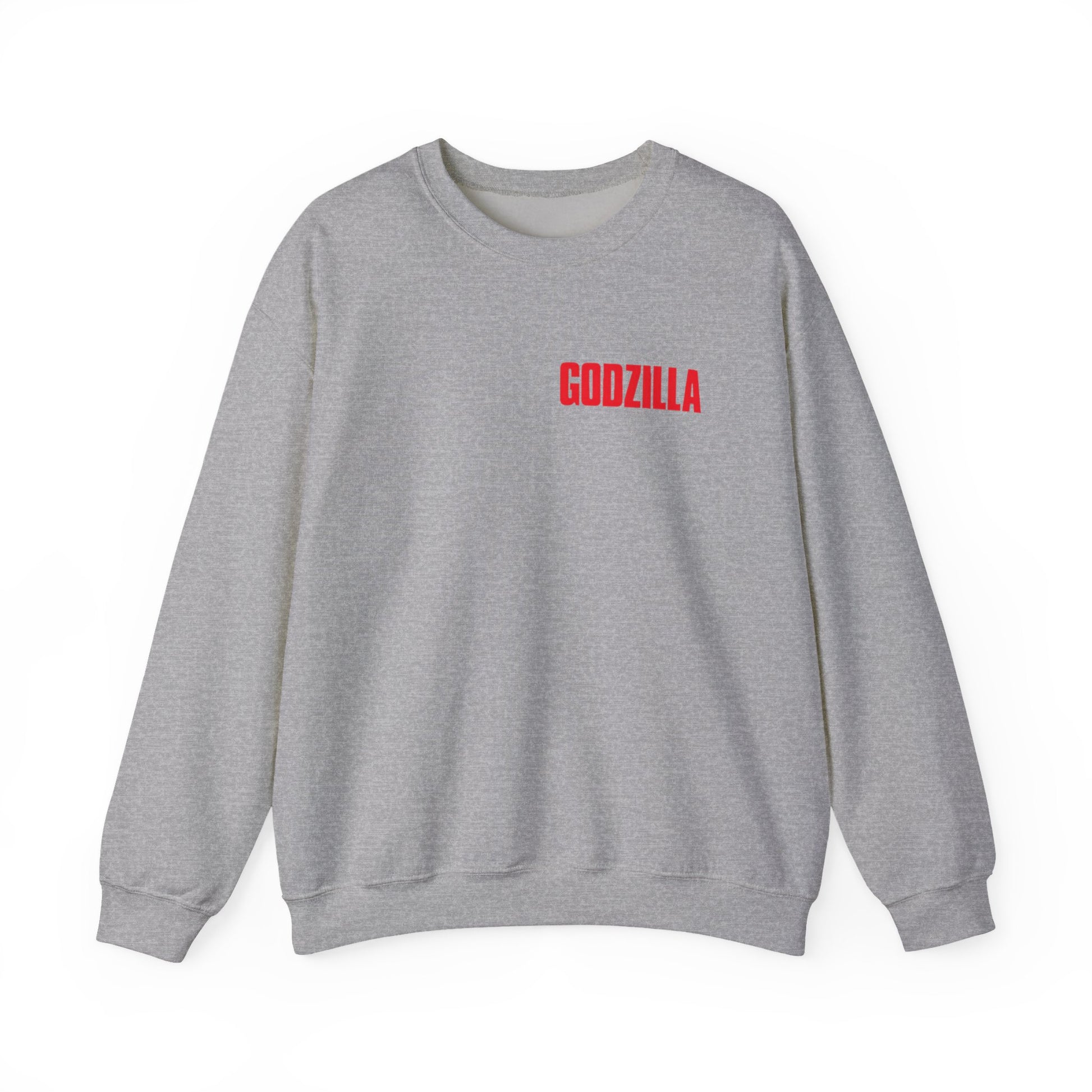 Godzilla Unisex Heavy Blend Crewneck Sweatshirt, Casual Wear, Movie Merch, Gift for Fans, Cozy Layering for All Seasons, Unique Streetwear