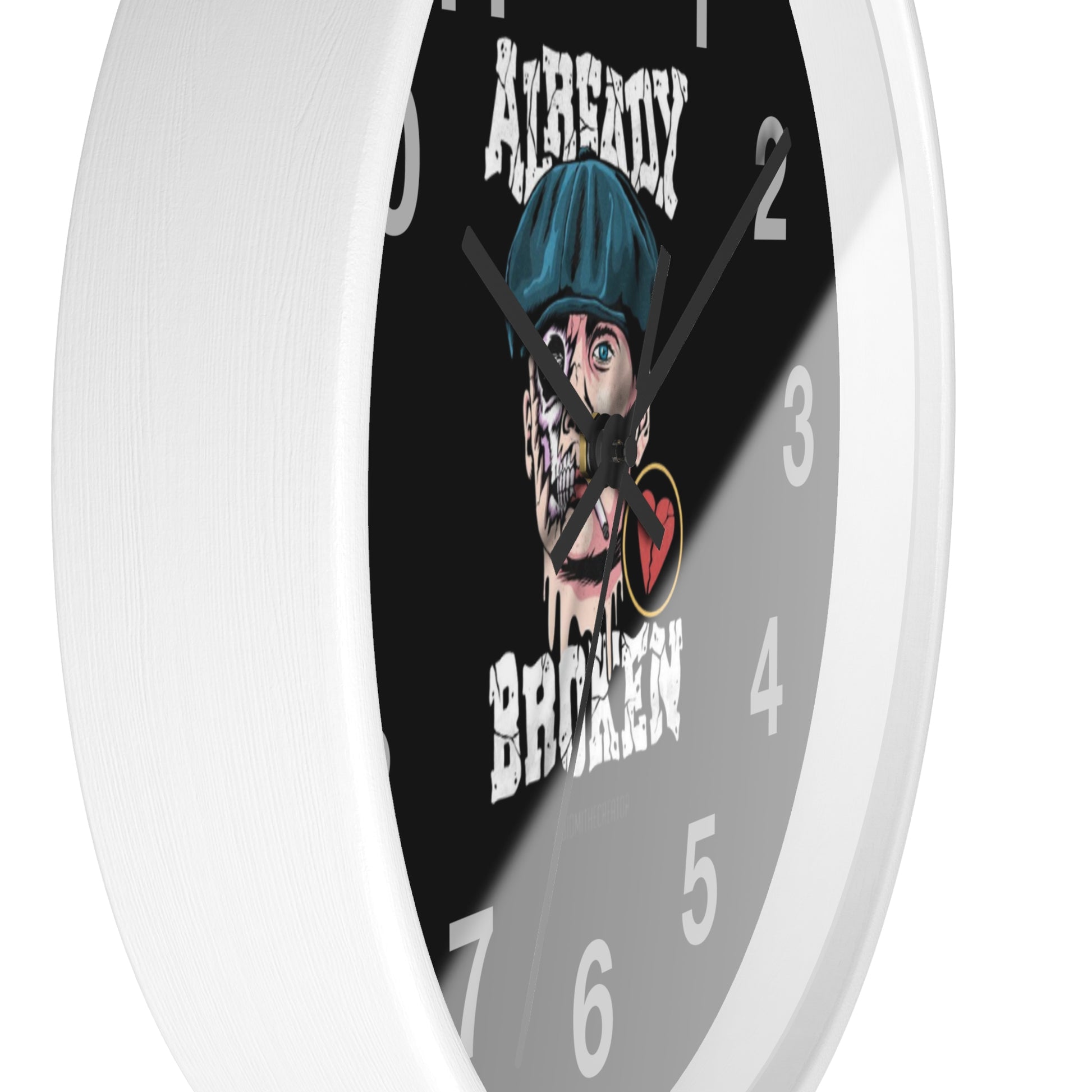 Vintage-Inspired Wall Clock | 'Already Broken' Design | Perfect for Home Decor, Gift, Office, Collectibles, Unique Wall Art