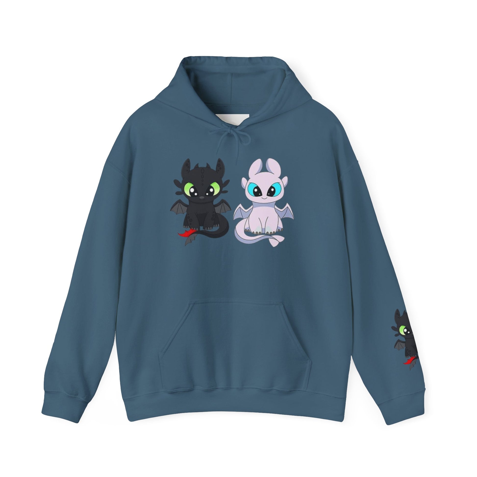 Cute Dragon & Monster Unisex Hoodie, Cozy Sweatshirt for Kids and Adults, Funny Gift for Halloween, Anime Lovers, Stylish Casual Wear