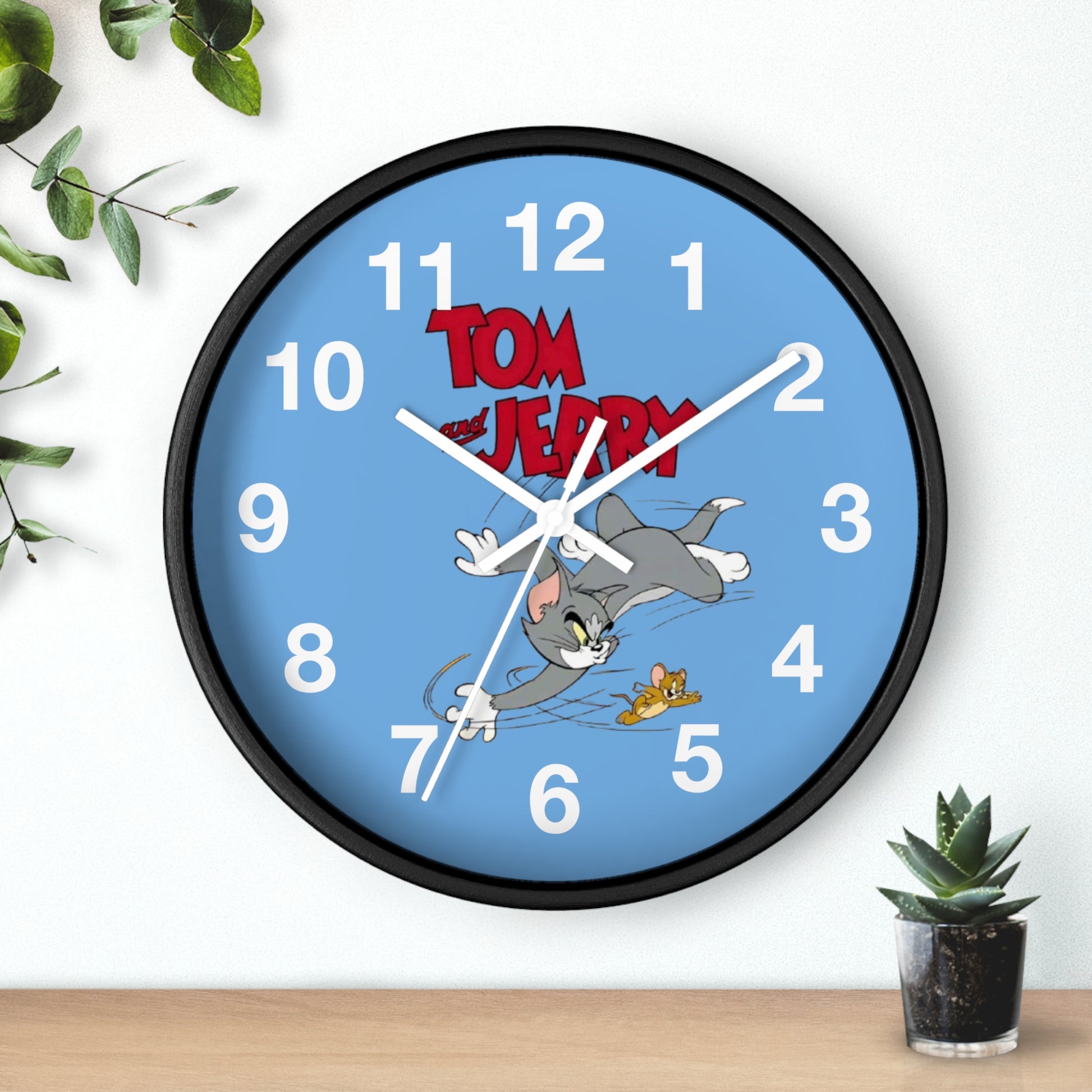 Tom and Jerry Wall Clock, Cartoon Clock, Retro Decor, Kids Room Accessories, Unique Gift, Home Office Wall Art