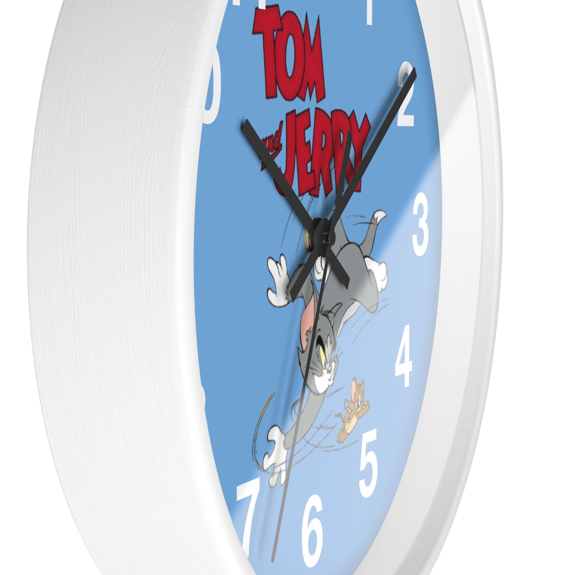 Tom and Jerry Wall Clock, Cartoon Clock, Retro Decor, Kids Room Accessories, Unique Gift, Home Office Wall Art