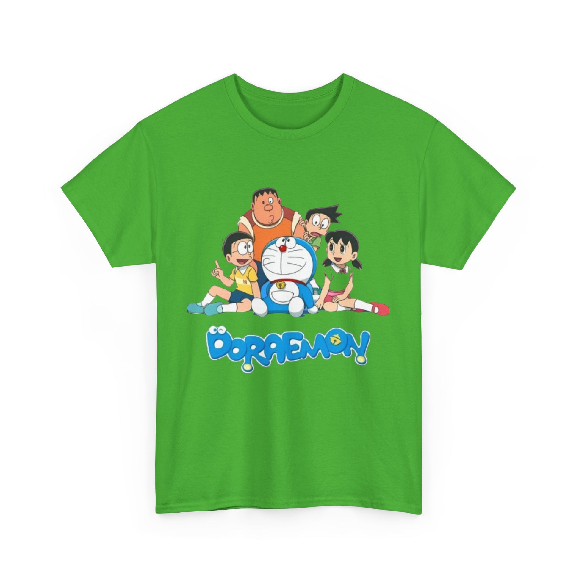 Doraemon Vintage Cartoon Unisex Tee - Nostalgic Gift for Fans, Oversized Cotton Shirt, Anime Merchandise, Casual Wear, Everyday Comfort