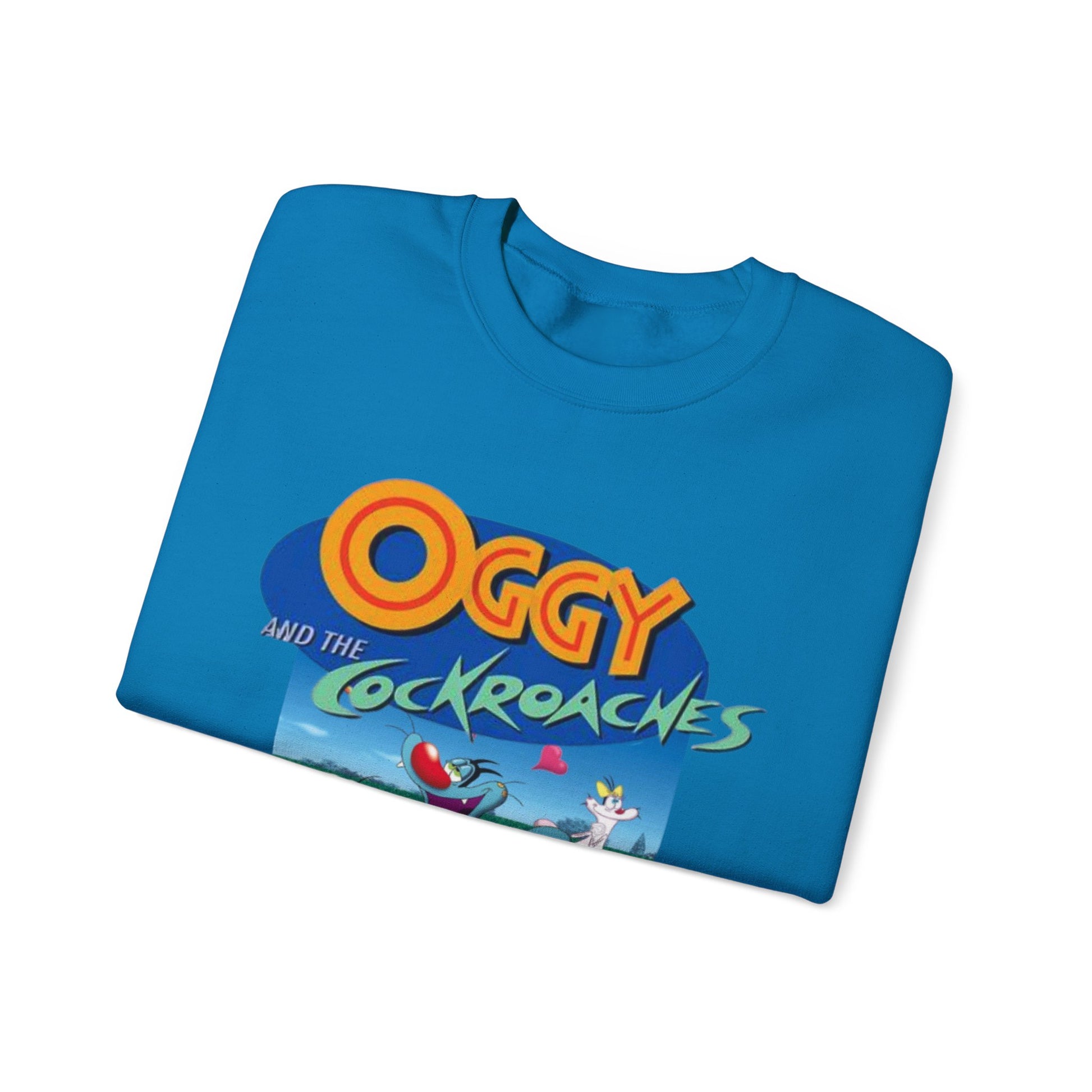 Oggy and the Cockroaches Crewneck Sweatshirt | Fun Gift for Fans, Cozy Apparel, Cartoon Sweatshirt, Casual Wear, Gift for Kids
