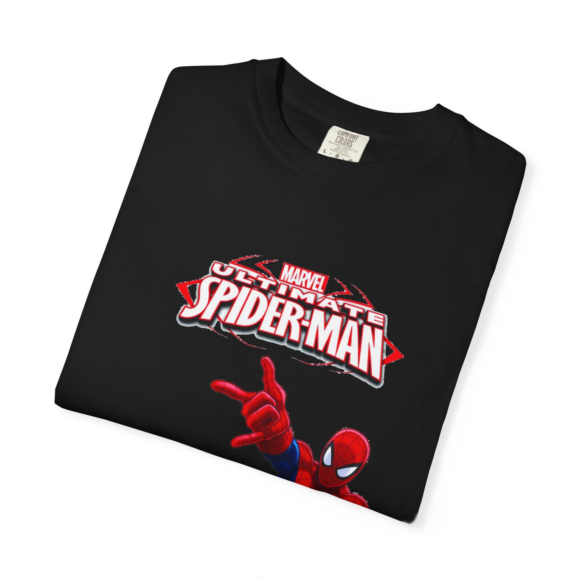 Marvel Spider-Man Unisex Garment-Dyed T-Shirt, Superhero Tee, Comic Fan Gift, Casual Wear, Birthday, Kids Clothing