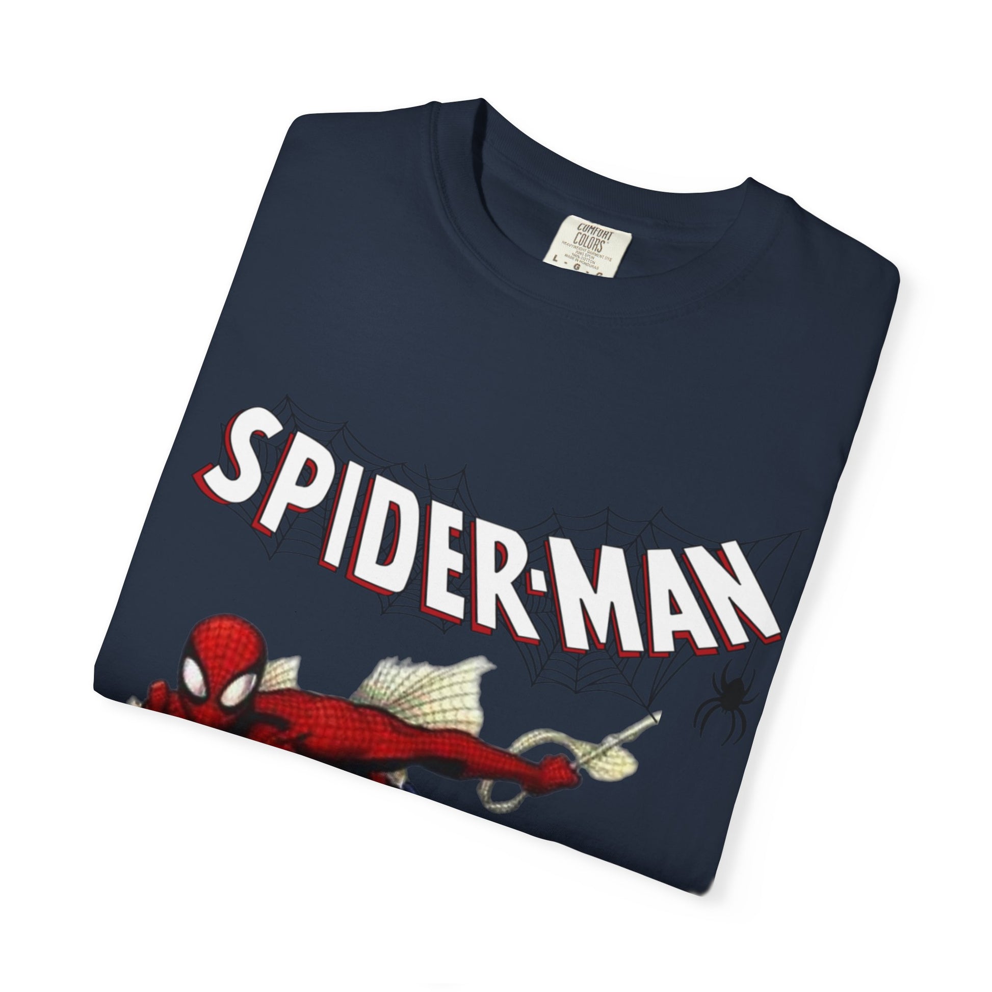 Spiderman Unisex Garment-Dyed T-Shirt | Superhero Apparel, Comic Fan Gift, Nerdy Fashion, Casual Wear, Birthday Gift, Marvel Merchandise