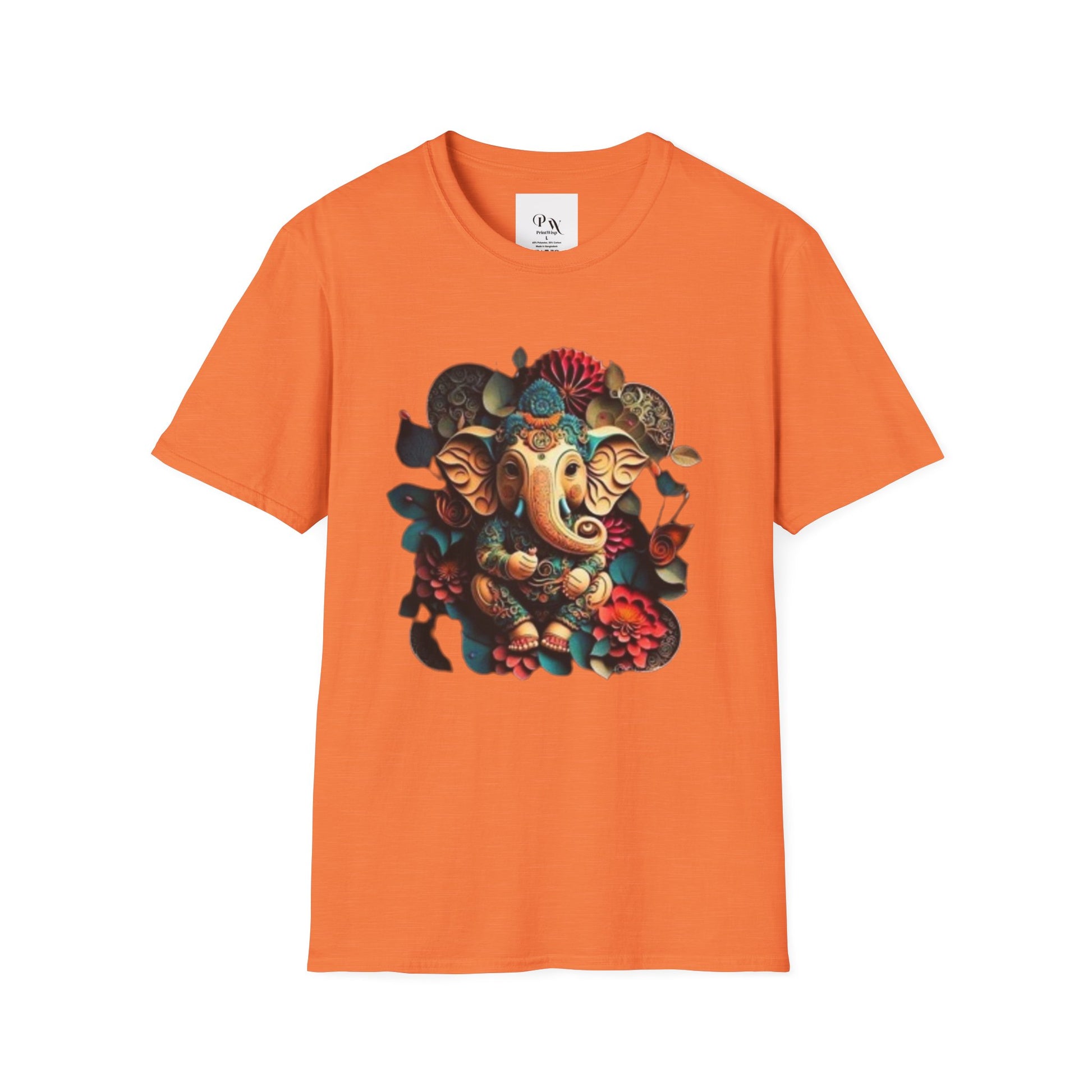 Ganesh T-Shirt, Spiritual Wear, Unisex Festival Apparel, Gifts for Ganesha Chaturthi, Eco-Friendly Fashion
