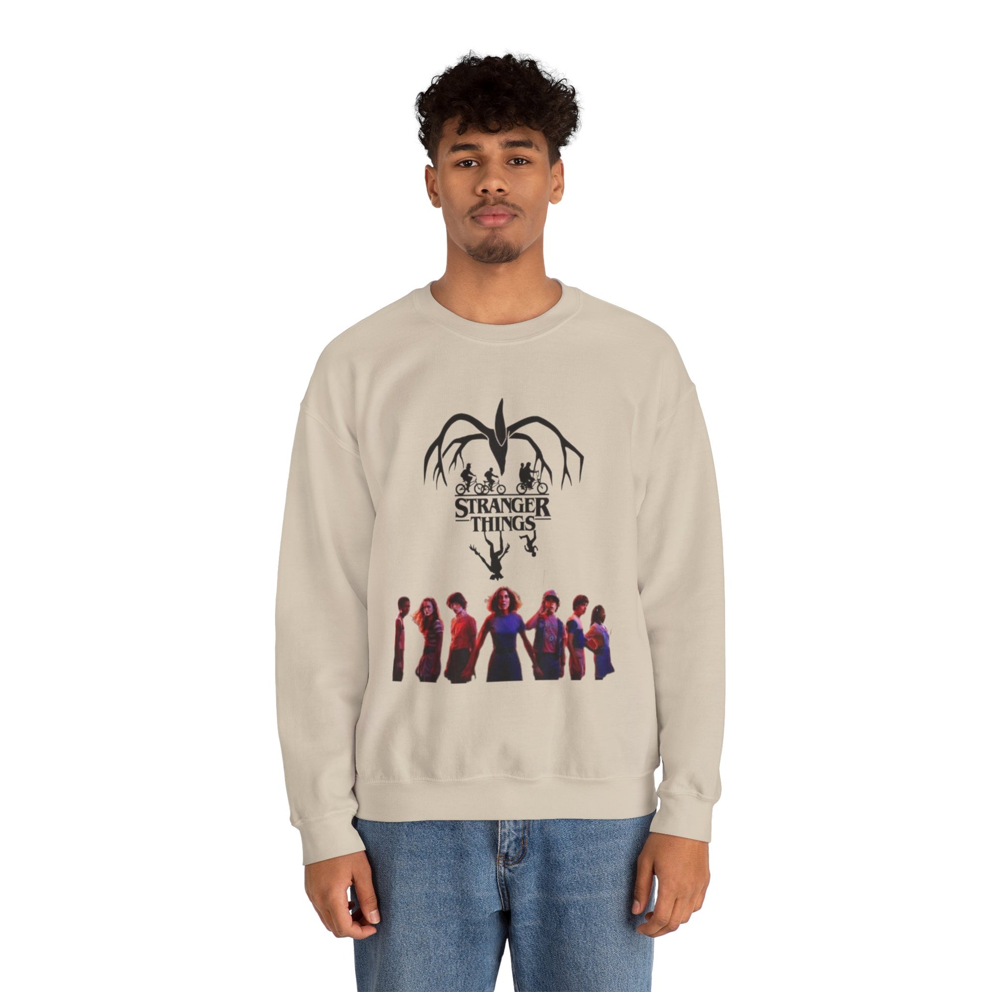 Stranger Things Unisex Crewneck Sweatshirt, Cozy Sweatshirt, Gift for Fans, Movie Night, Halloween Apparel, Casual Wear