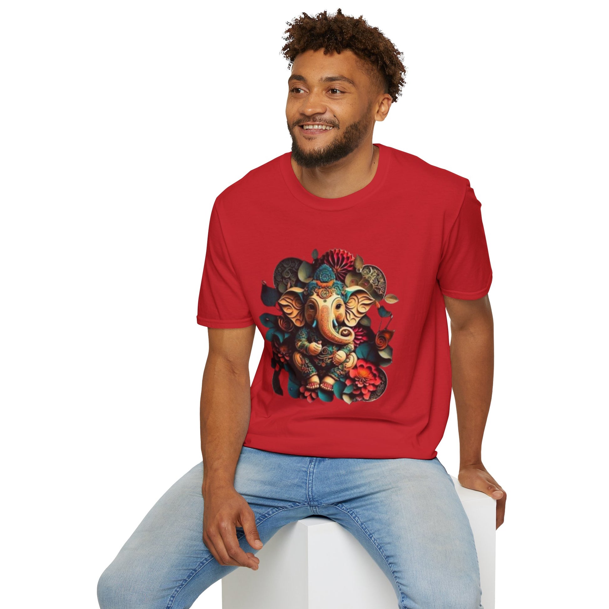 Ganesh T-Shirt, Spiritual Wear, Unisex Festival Apparel, Gifts for Ganesha Chaturthi, Eco-Friendly Fashion