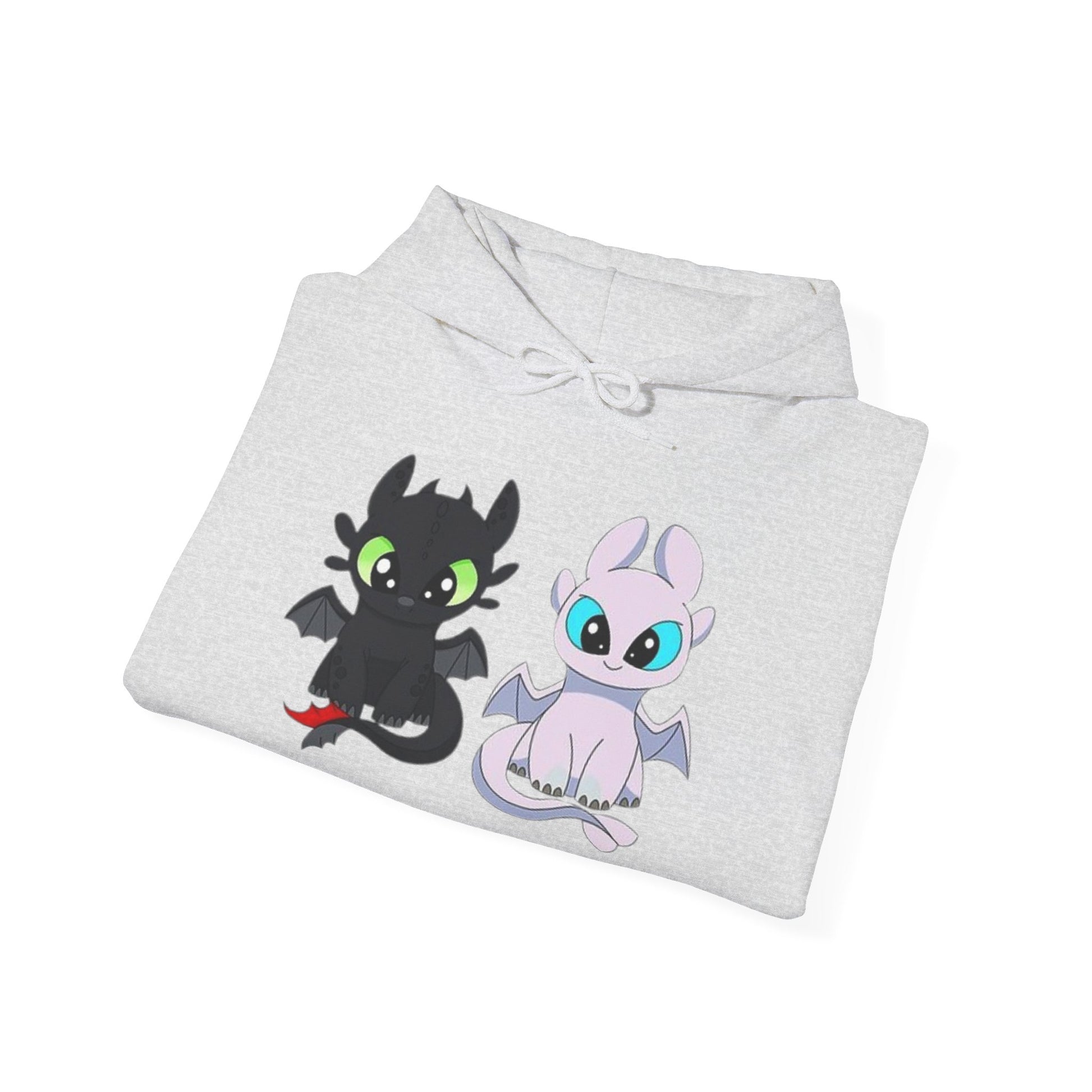 Cute Dragon & Monster Unisex Hoodie, Cozy Sweatshirt for Kids and Adults, Funny Gift for Halloween, Anime Lovers, Stylish Casual Wear