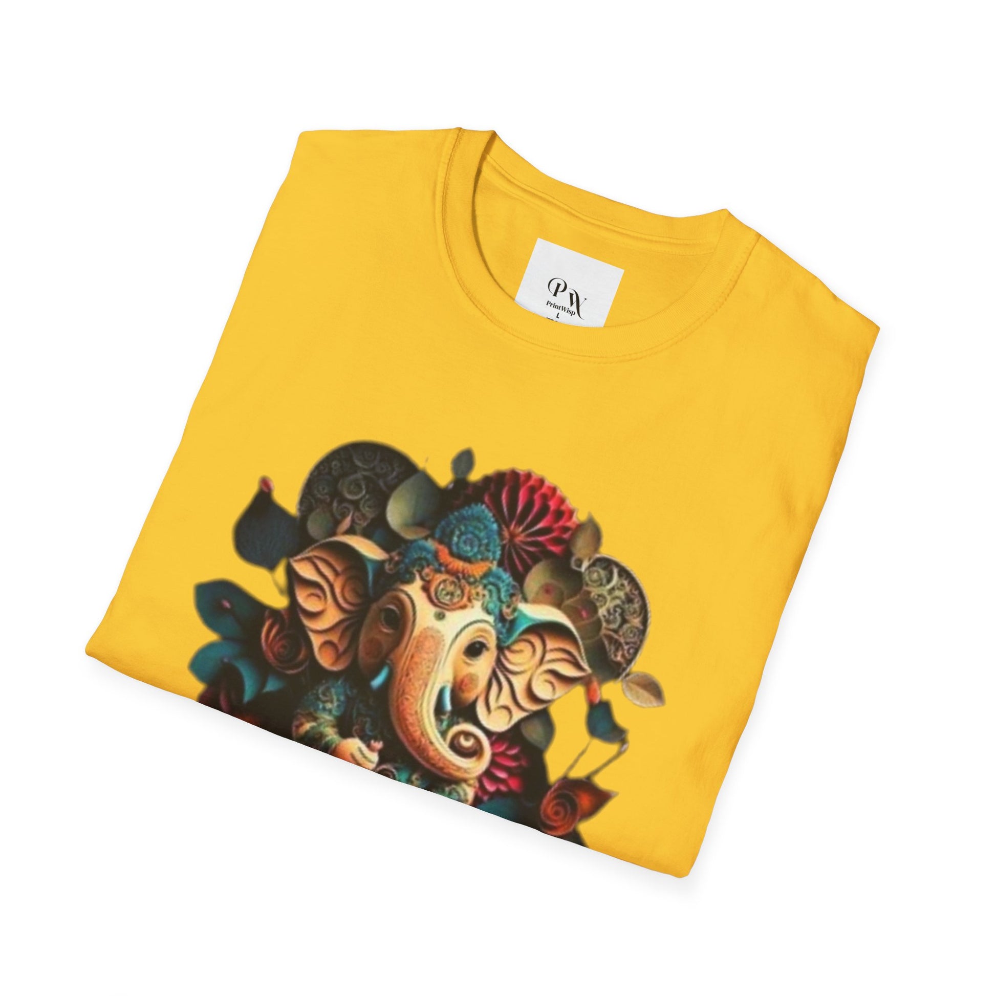 Ganesh T-Shirt, Spiritual Wear, Unisex Festival Apparel, Gifts for Ganesha Chaturthi, Eco-Friendly Fashion