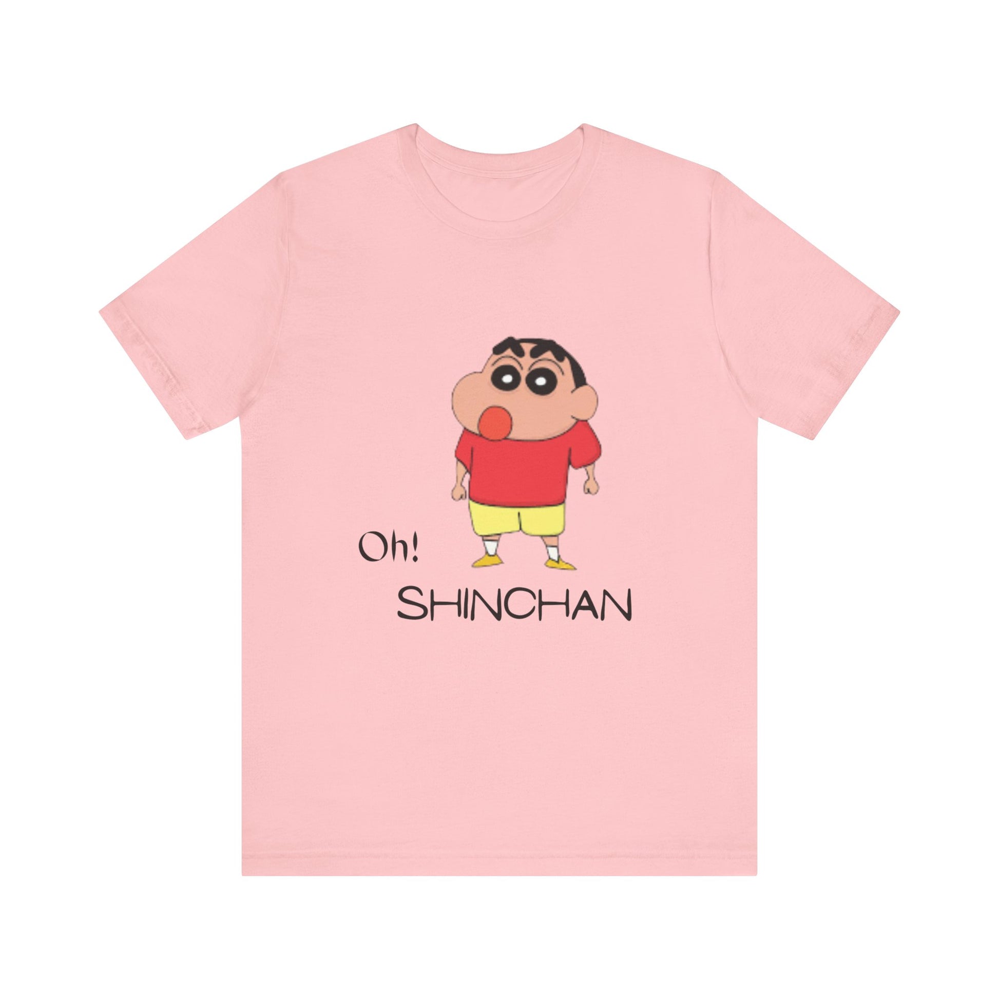 Oh! Shinchan Unisex Jersey Tee, Cartoon Tee, Gift for Kids, Anime Shirt, Funny Graphic T-Shirt, Casual Fun Wear
