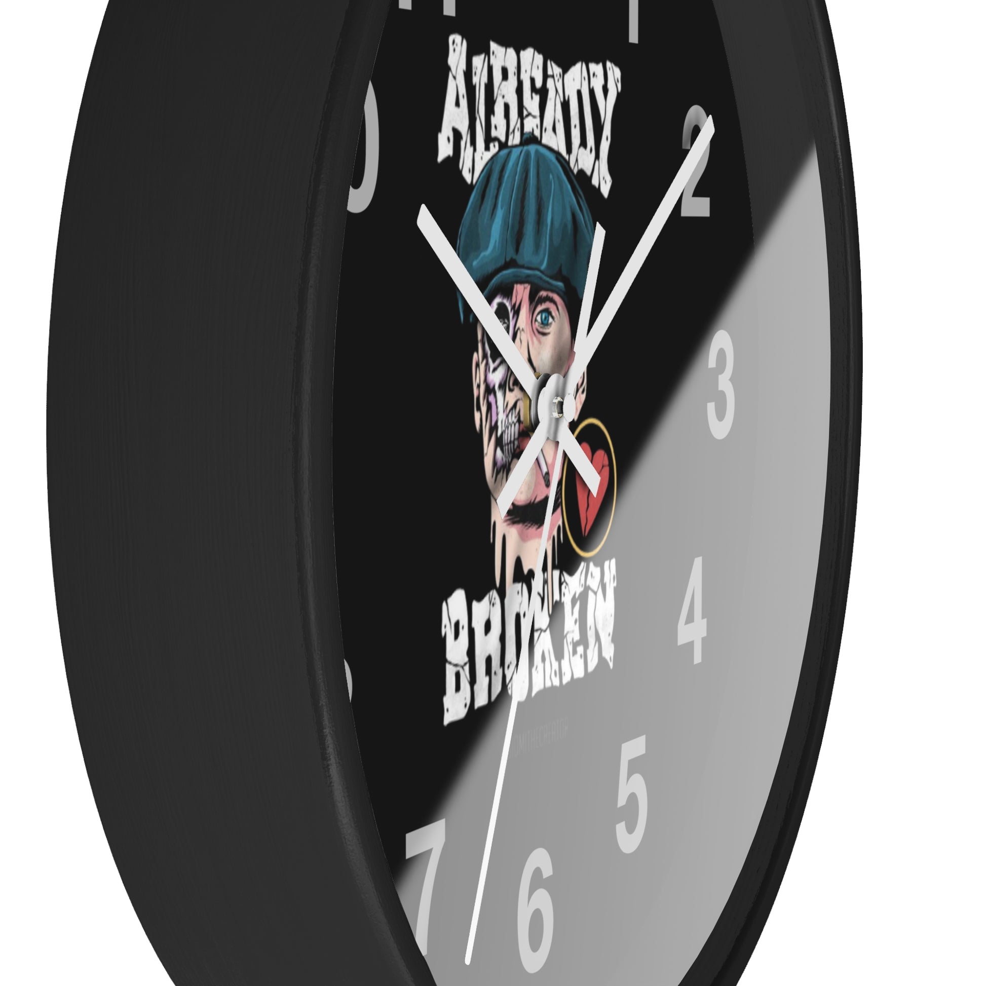 Vintage-Inspired Wall Clock | 'Already Broken' Design | Perfect for Home Decor, Gift, Office, Collectibles, Unique Wall Art