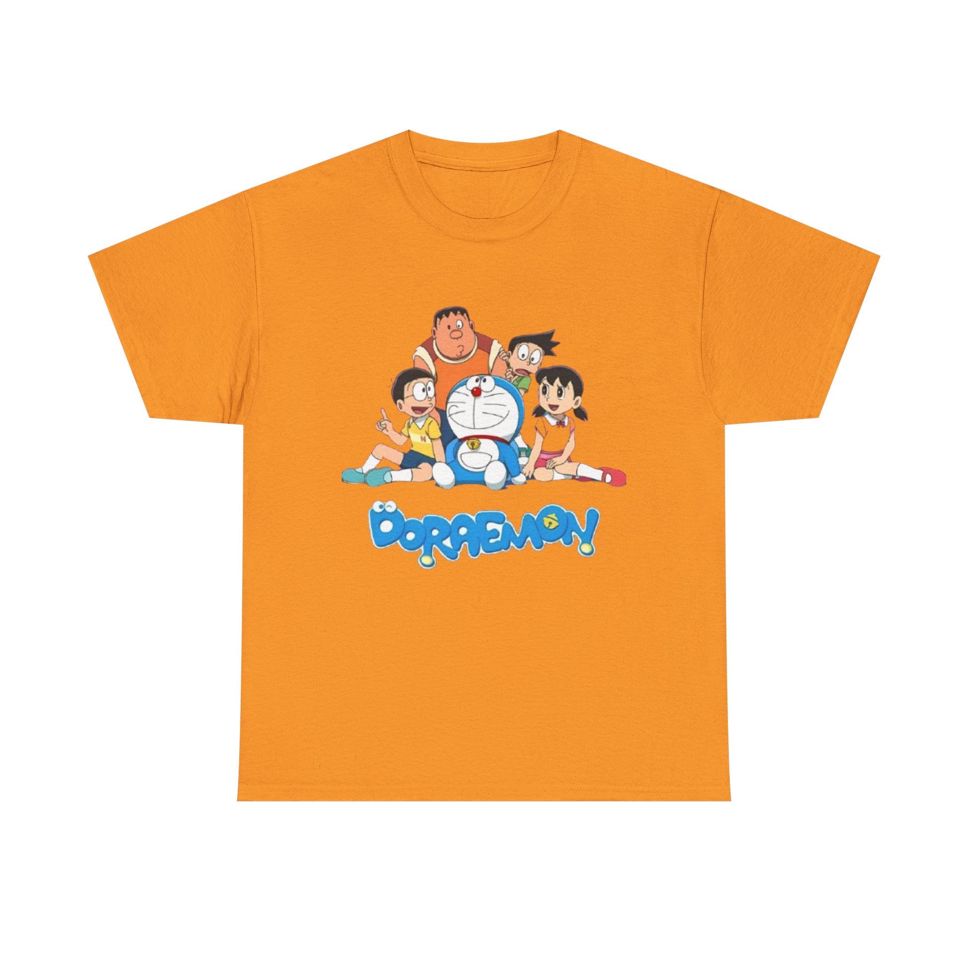 Doraemon Vintage Cartoon Unisex Tee - Nostalgic Gift for Fans, Oversized Cotton Shirt, Anime Merchandise, Casual Wear, Everyday Comfort