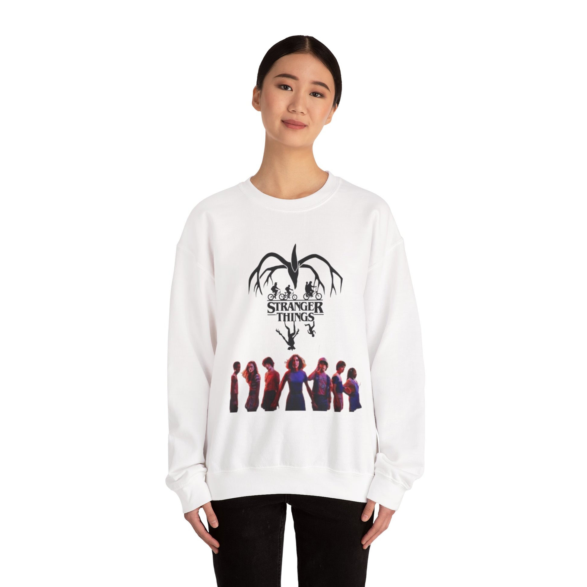 Stranger Things Unisex Crewneck Sweatshirt, Cozy Sweatshirt, Gift for Fans, Movie Night, Halloween Apparel, Casual Wear