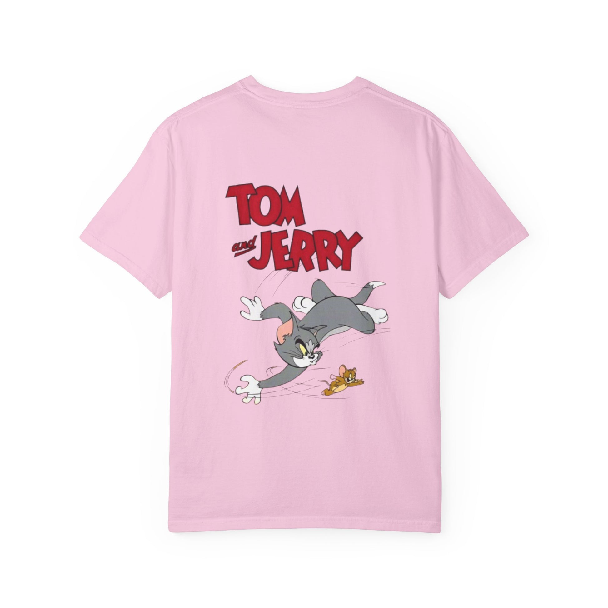 Tom and Jerry Garment-Dyed T-shirt, Cartoon T-shirt, Unisex T-shirt, Funny Shirt, Vintage Cartoon Tee, Gift for Him/Her