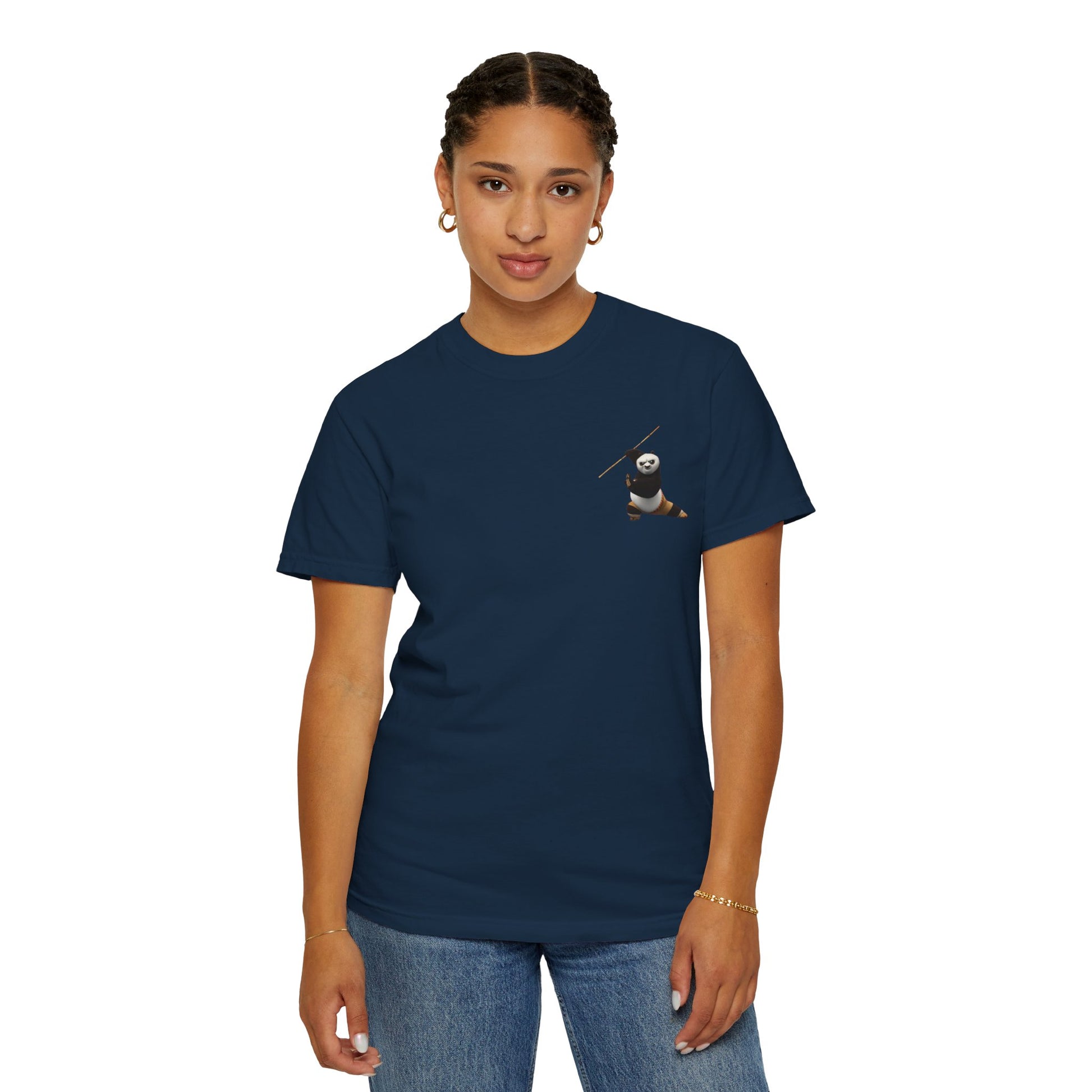 Kung Fu Panda Unisex Garment-Dyed T-Shirt, Cute Panda Tee, Movie Merchandise, Casual Wear, Gift for Fans