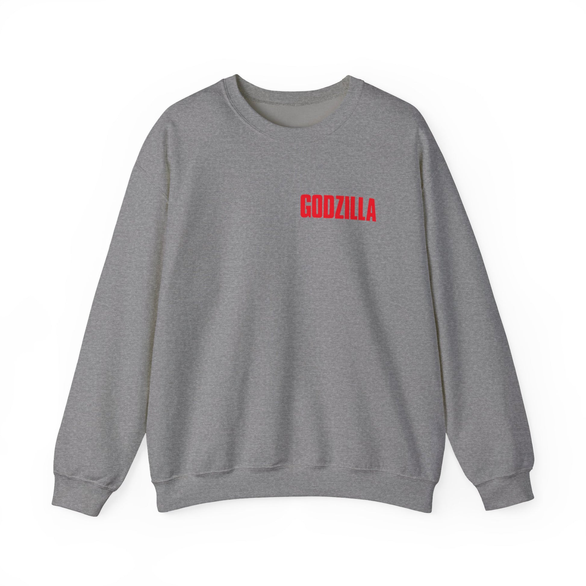 Godzilla Unisex Heavy Blend Crewneck Sweatshirt, Casual Wear, Movie Merch, Gift for Fans, Cozy Layering for All Seasons, Unique Streetwear