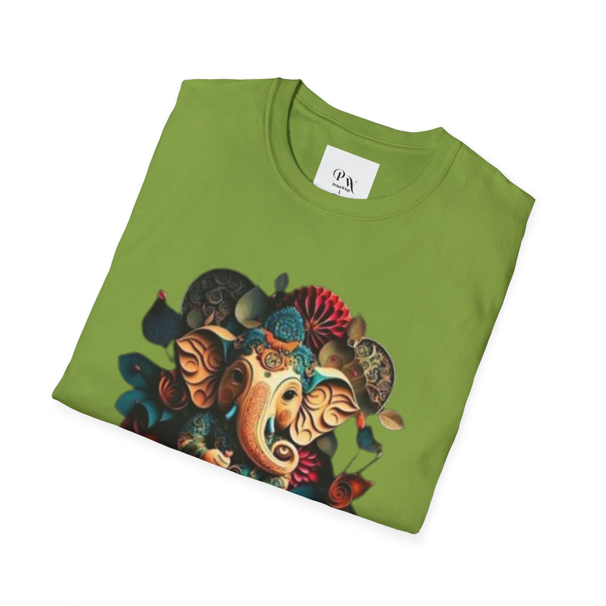 Ganesh T-Shirt, Spiritual Wear, Unisex Festival Apparel, Gifts for Ganesha Chaturthi, Eco-Friendly Fashion