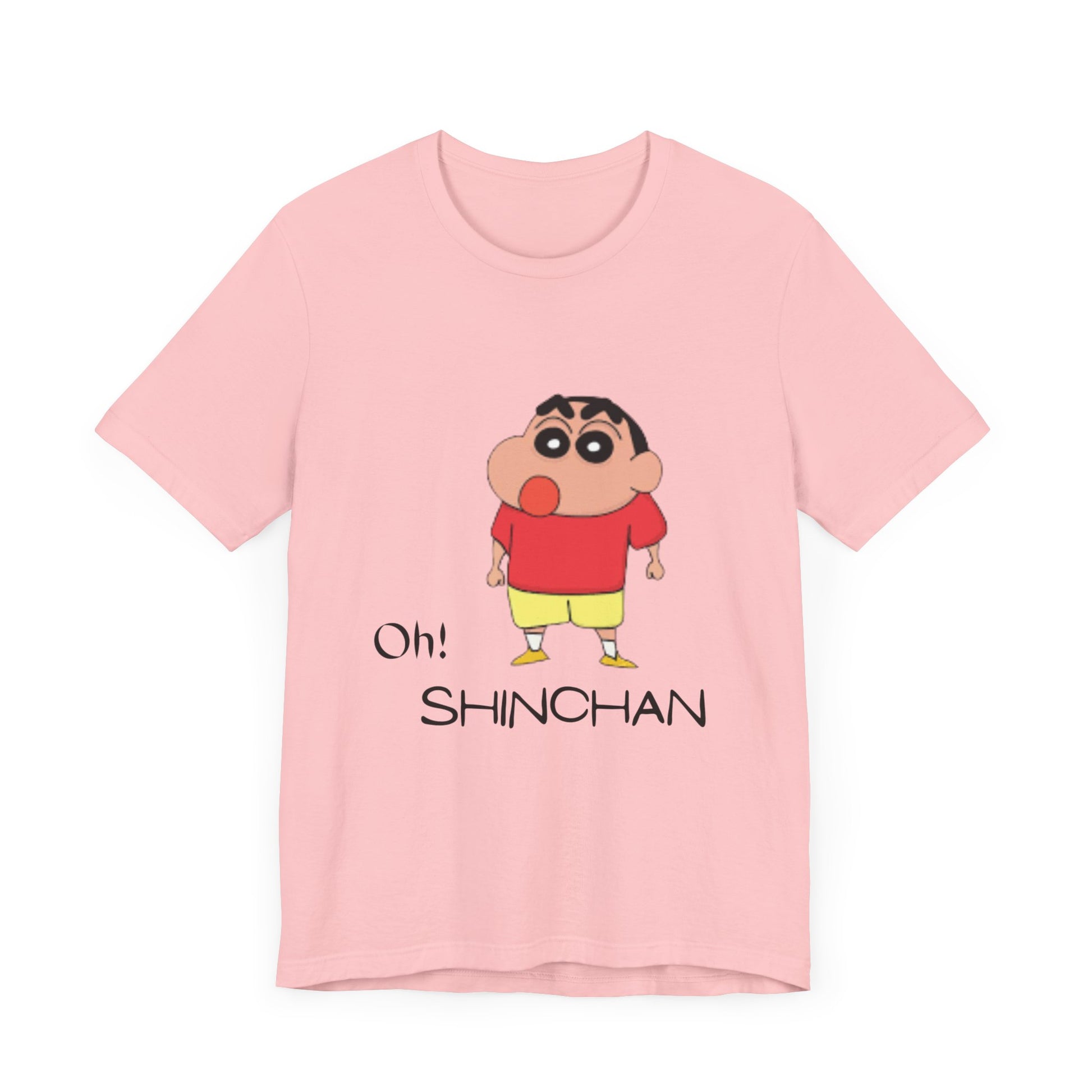 Oh! Shinchan Unisex Jersey Tee, Cartoon Tee, Gift for Kids, Anime Shirt, Funny Graphic T-Shirt, Casual Fun Wear