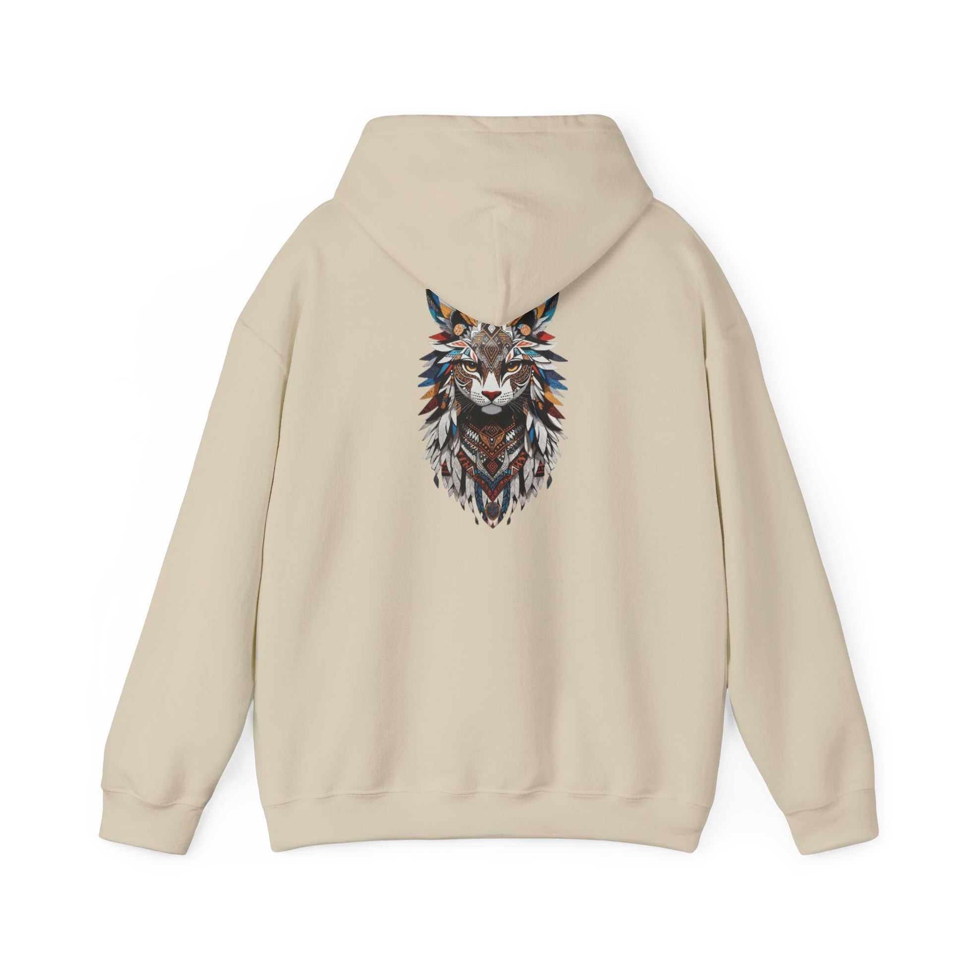 Bohemian Wolf Hooded Sweatshirt | Cozy Unisex Sweatshirt for Animal Lovers, Gift for Nature Enthusiasts, Hoodie for Fall