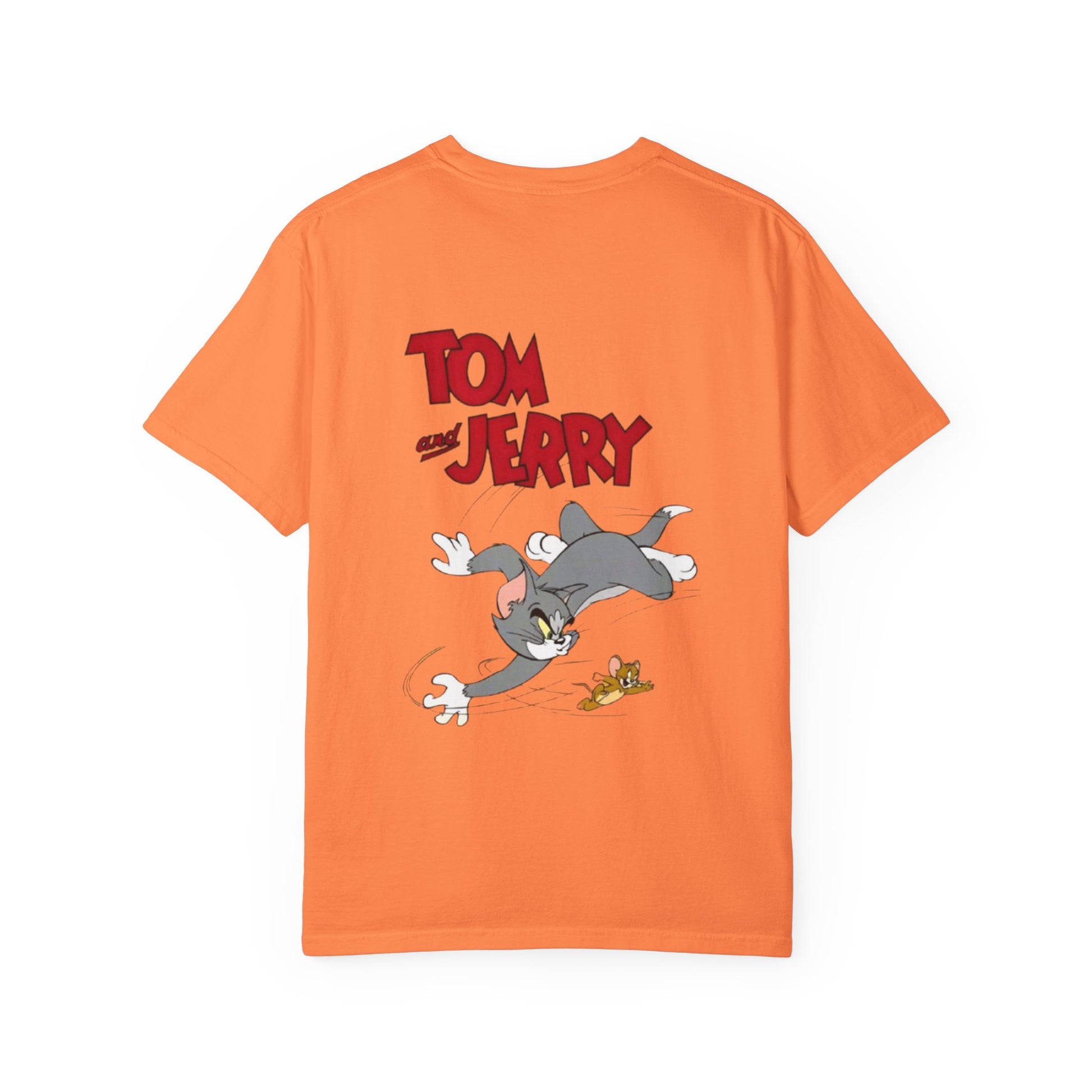 Tom and Jerry Garment-Dyed T-shirt, Cartoon T-shirt, Unisex T-shirt, Funny Shirt, Vintage Cartoon Tee, Gift for Him/Her