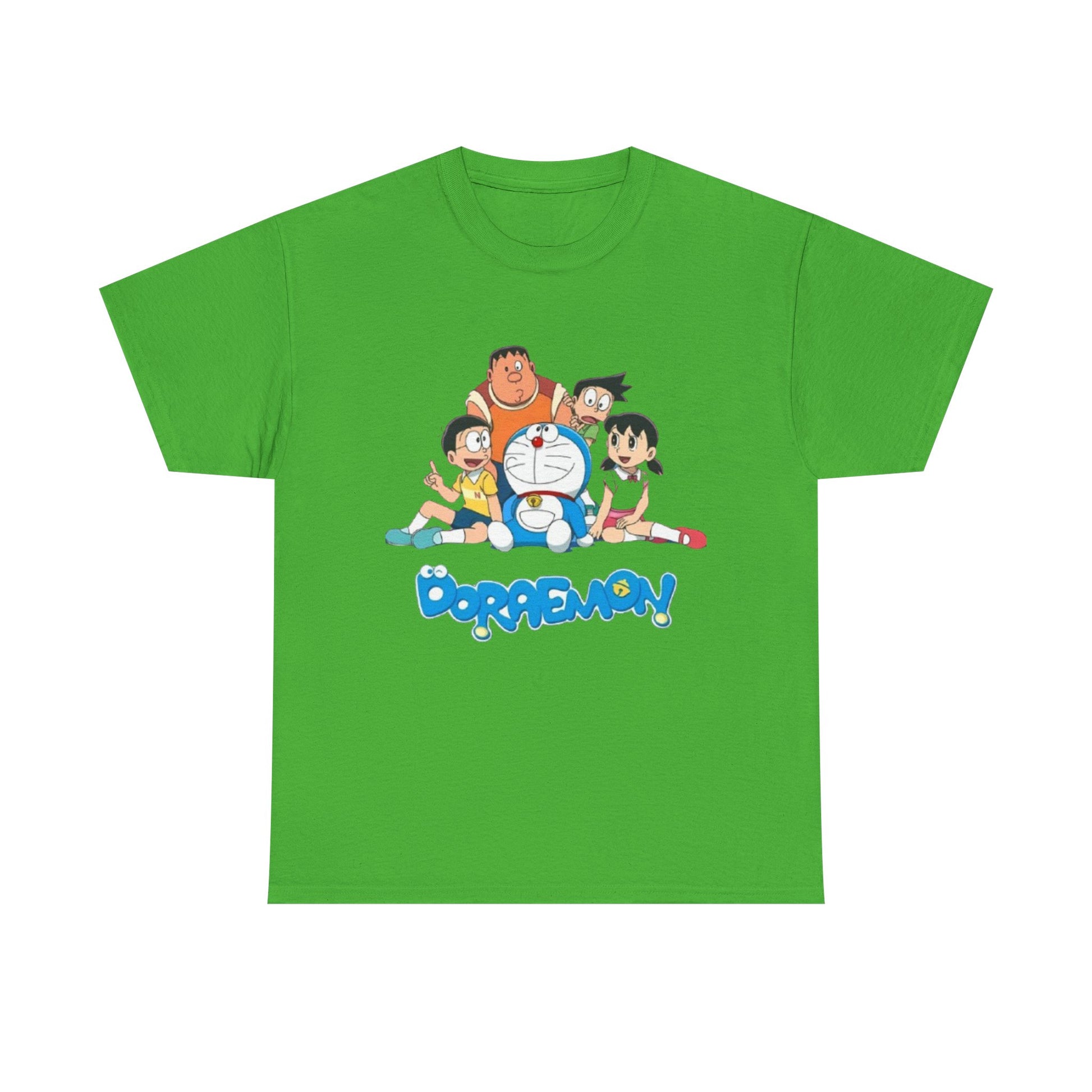 Doraemon Vintage Cartoon Unisex Tee - Nostalgic Gift for Fans, Oversized Cotton Shirt, Anime Merchandise, Casual Wear, Everyday Comfort
