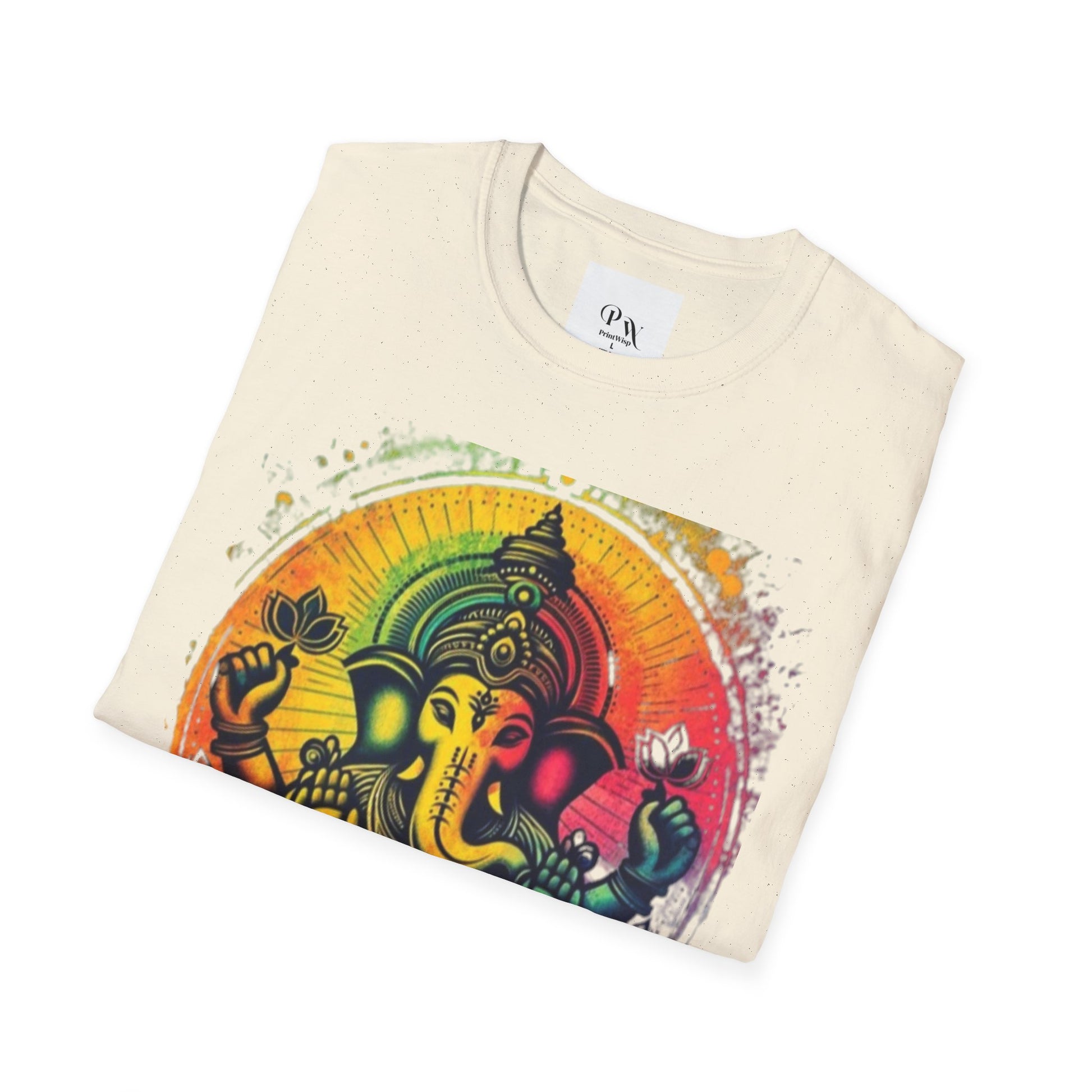 Ganesh T-Shirt, Spiritual Tee, Festival Apparel, Hindu Gifts, Artistic Shirt, Unique Clothing. Can also order in Bulk