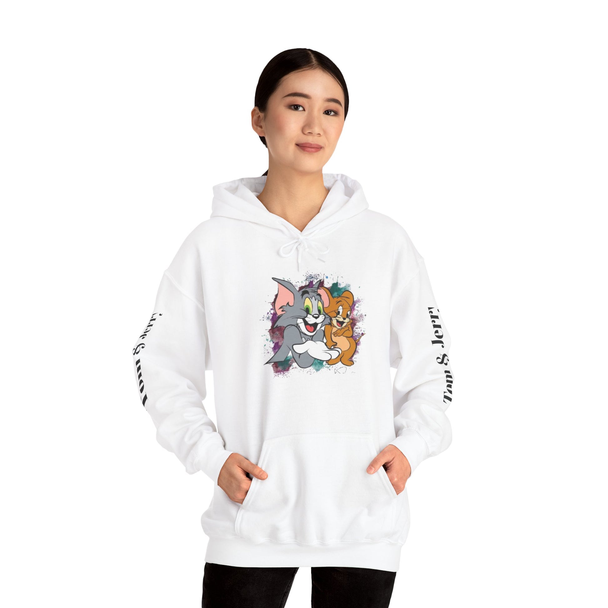 Tom and Jerry Unisex Hoodie - Vintage Cartoon Sweatshirt for Fans, Cozy Gift for Birthdays, Perfect for All Seasons, Casual Wear