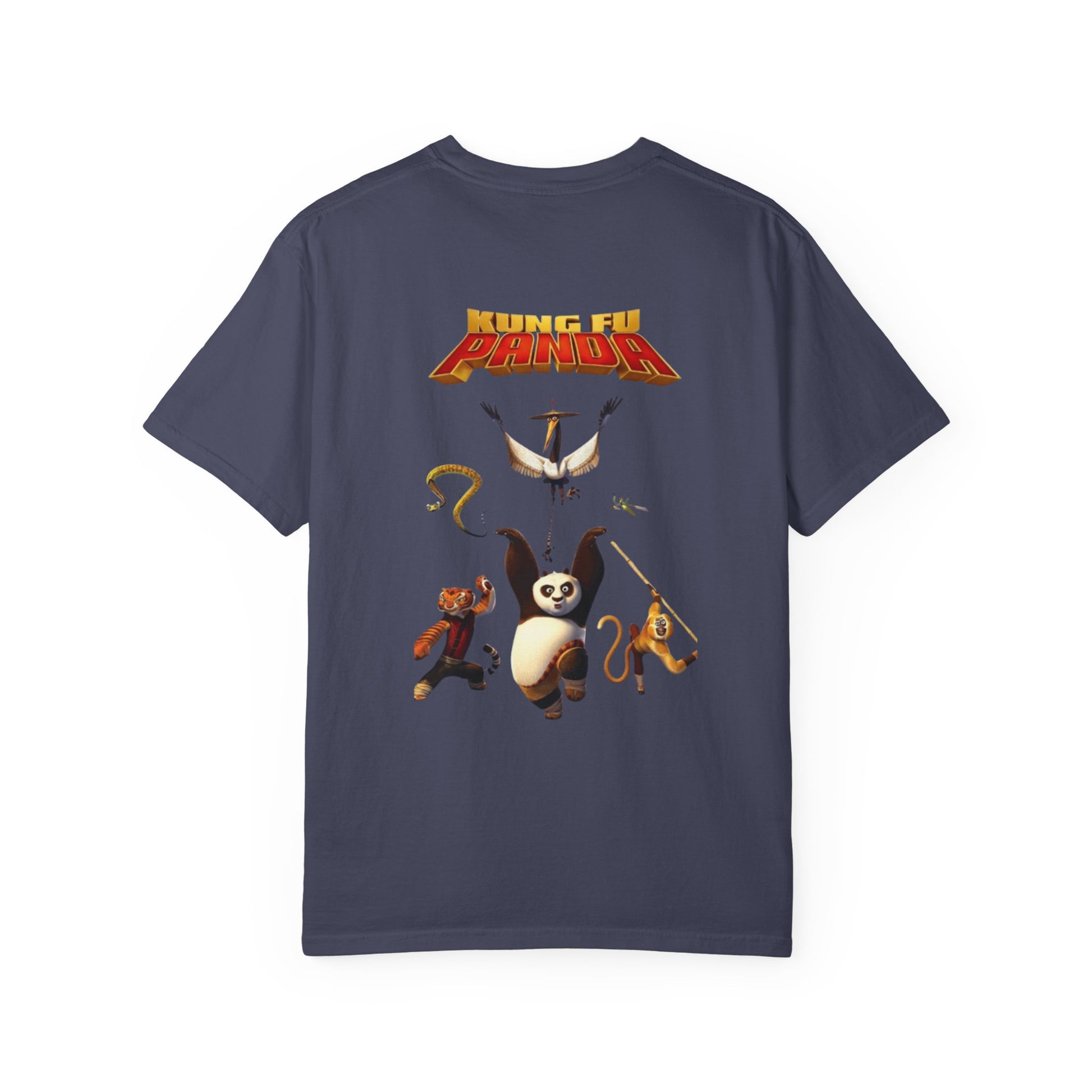 Kung Fu Panda Unisex Garment-Dyed T-Shirt, Cute Panda Tee, Movie Merchandise, Casual Wear, Gift for Fans