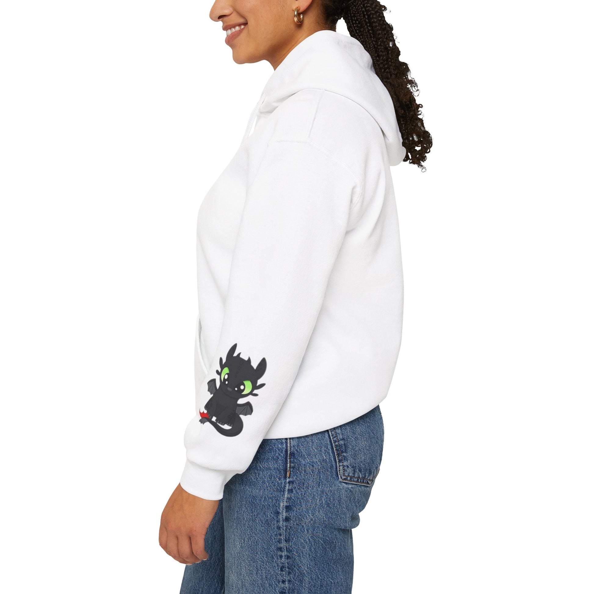 Cute Dragon & Monster Unisex Hoodie, Cozy Sweatshirt for Kids and Adults, Funny Gift for Halloween, Anime Lovers, Stylish Casual Wear